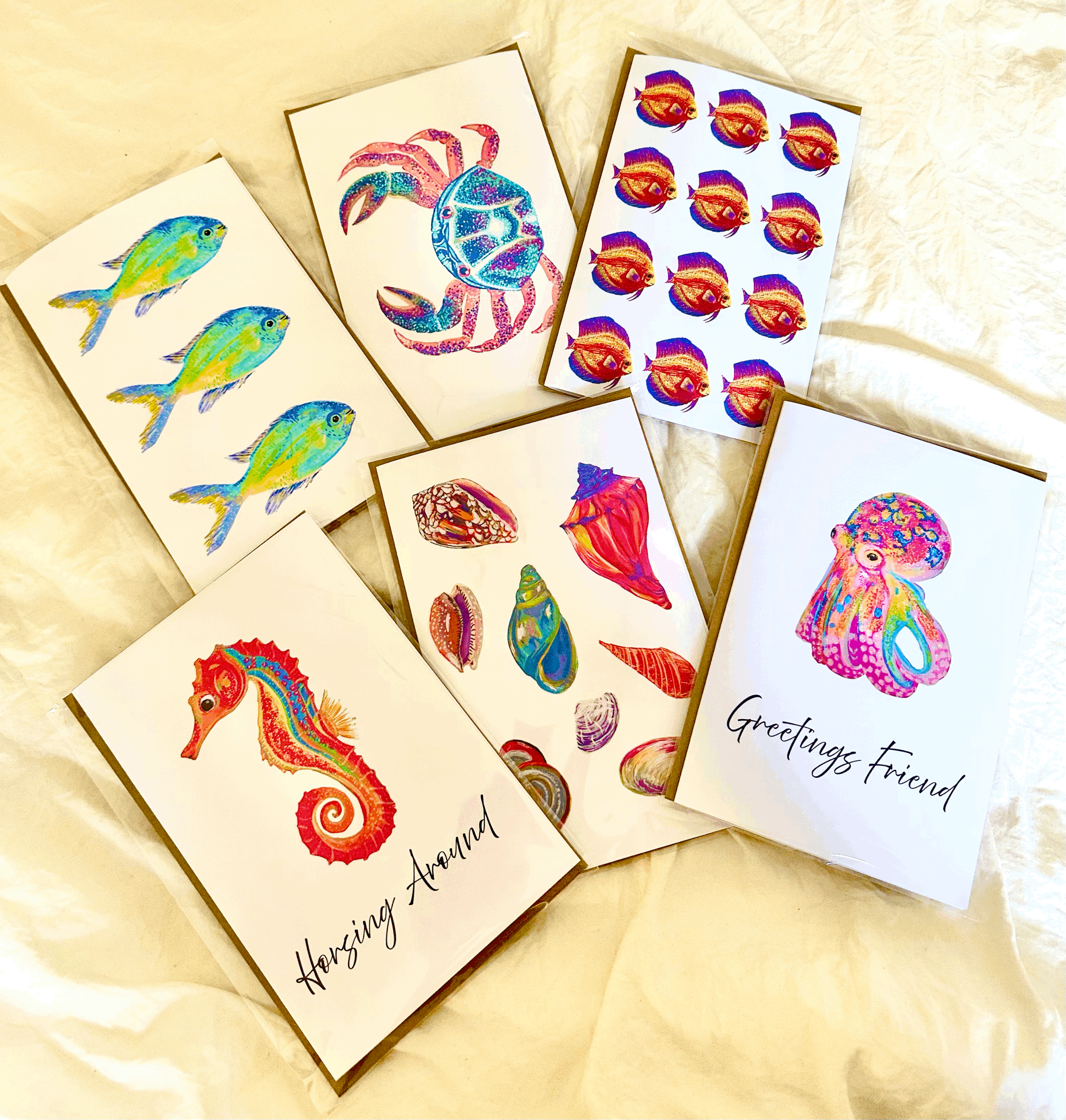 Aquatic Friend Greeting Cards