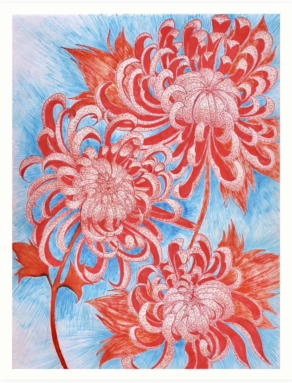 GLOWING MUM Art Print
