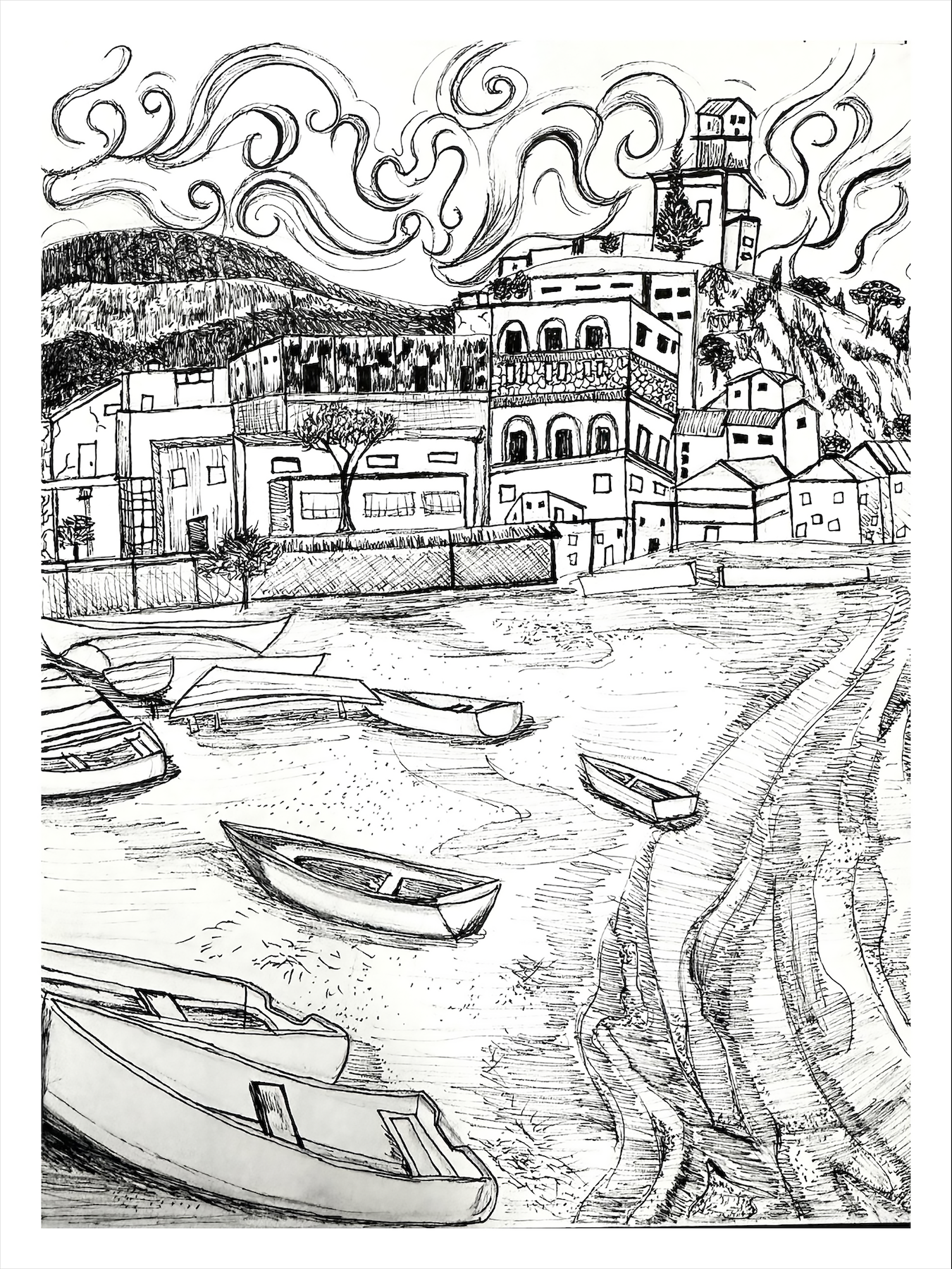 AMALFI Art Print