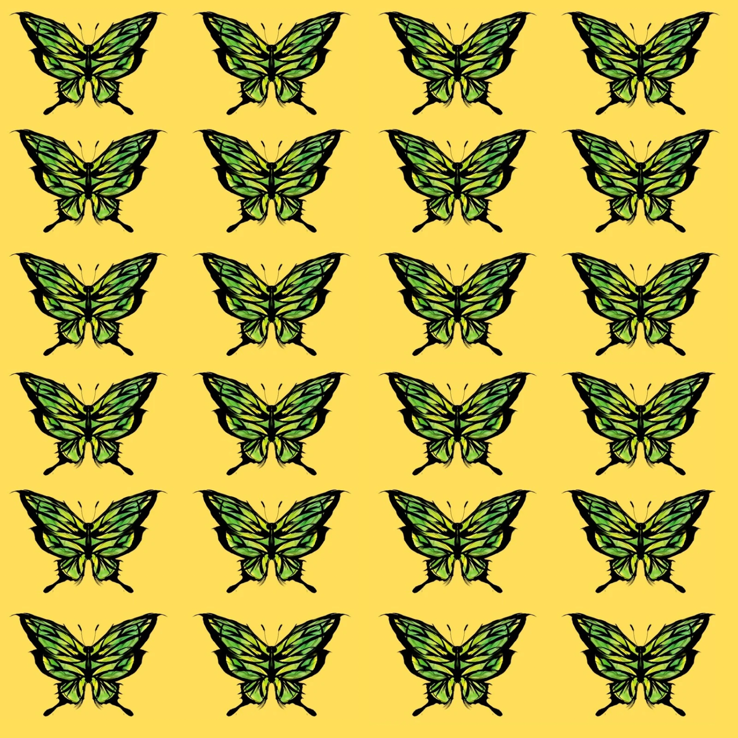 Lime Butterfly