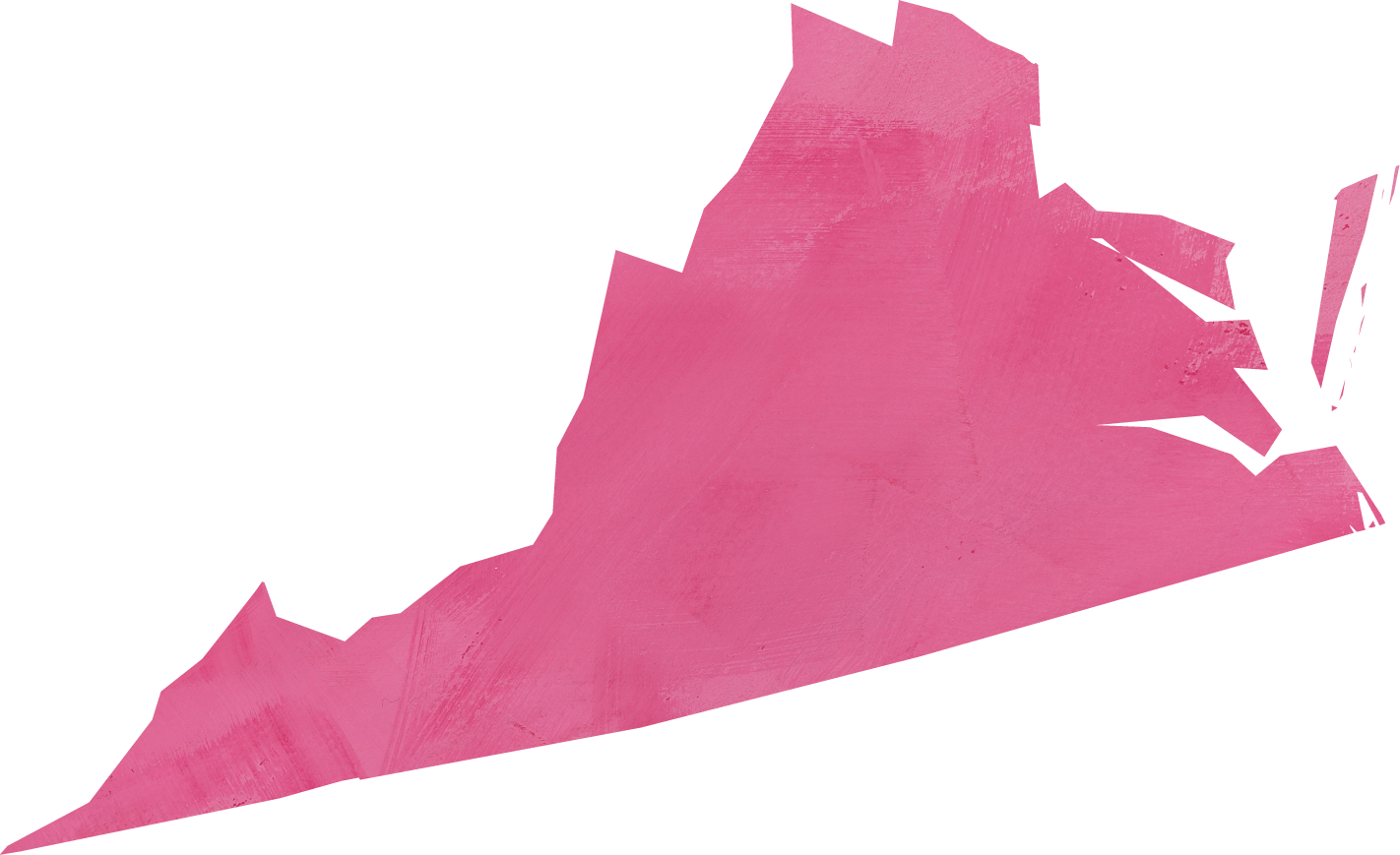 An outline of Virginia