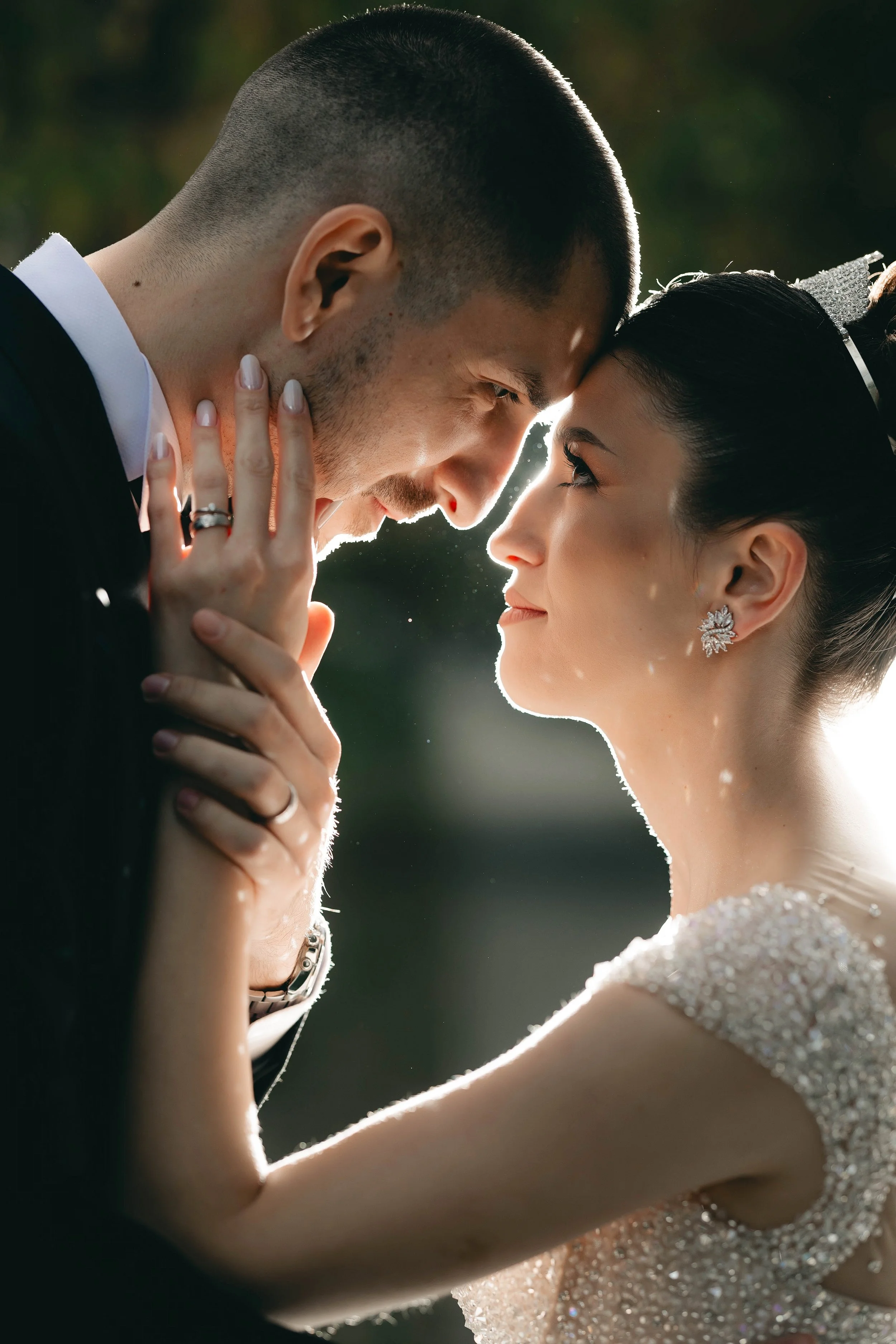 Bride and groom portrait