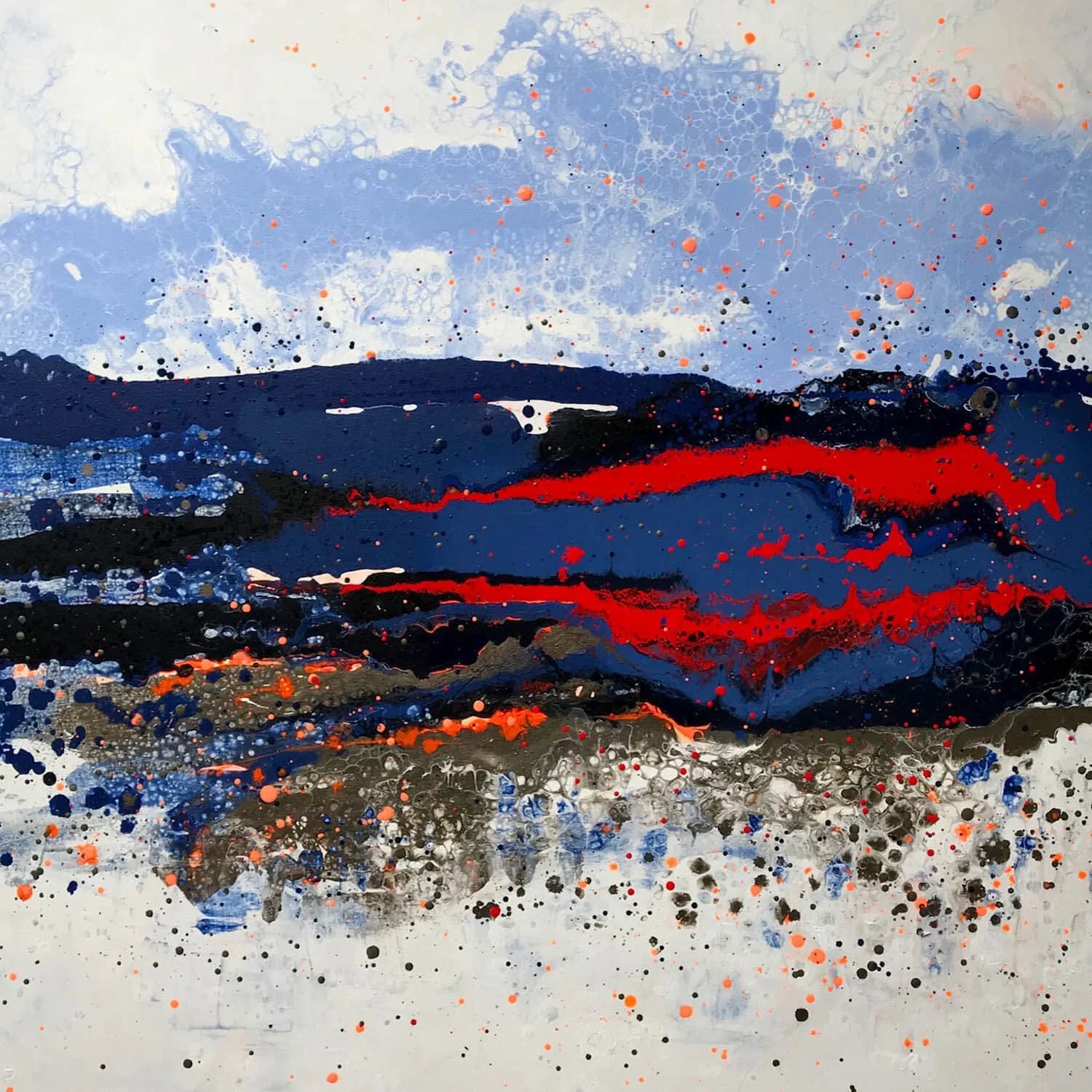 Splendor 2 | Original Contemporary Abstract Acrylic Painting by Yasmin Malik