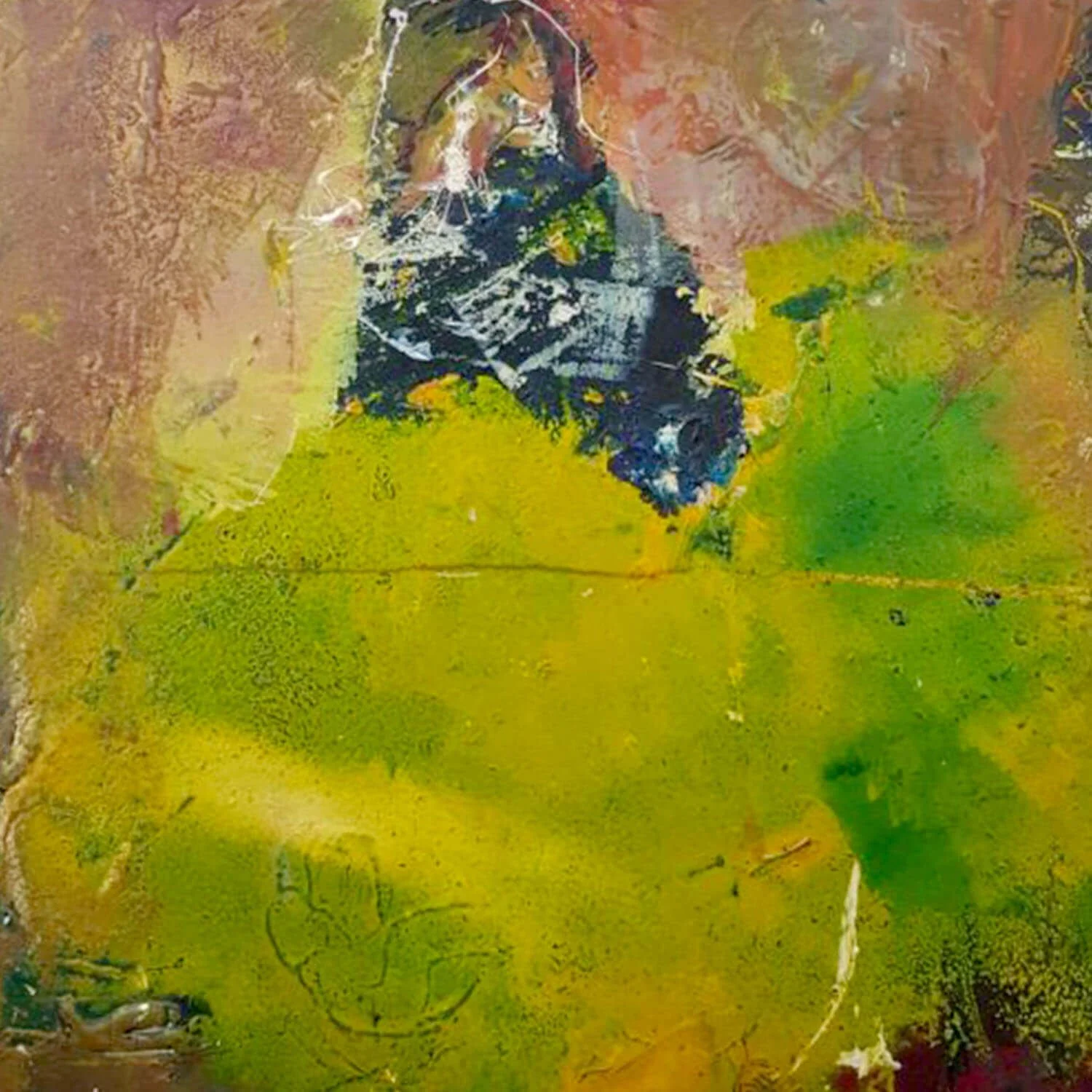 Girl in Green | Original Contemporary Figurative Expressionist Painting