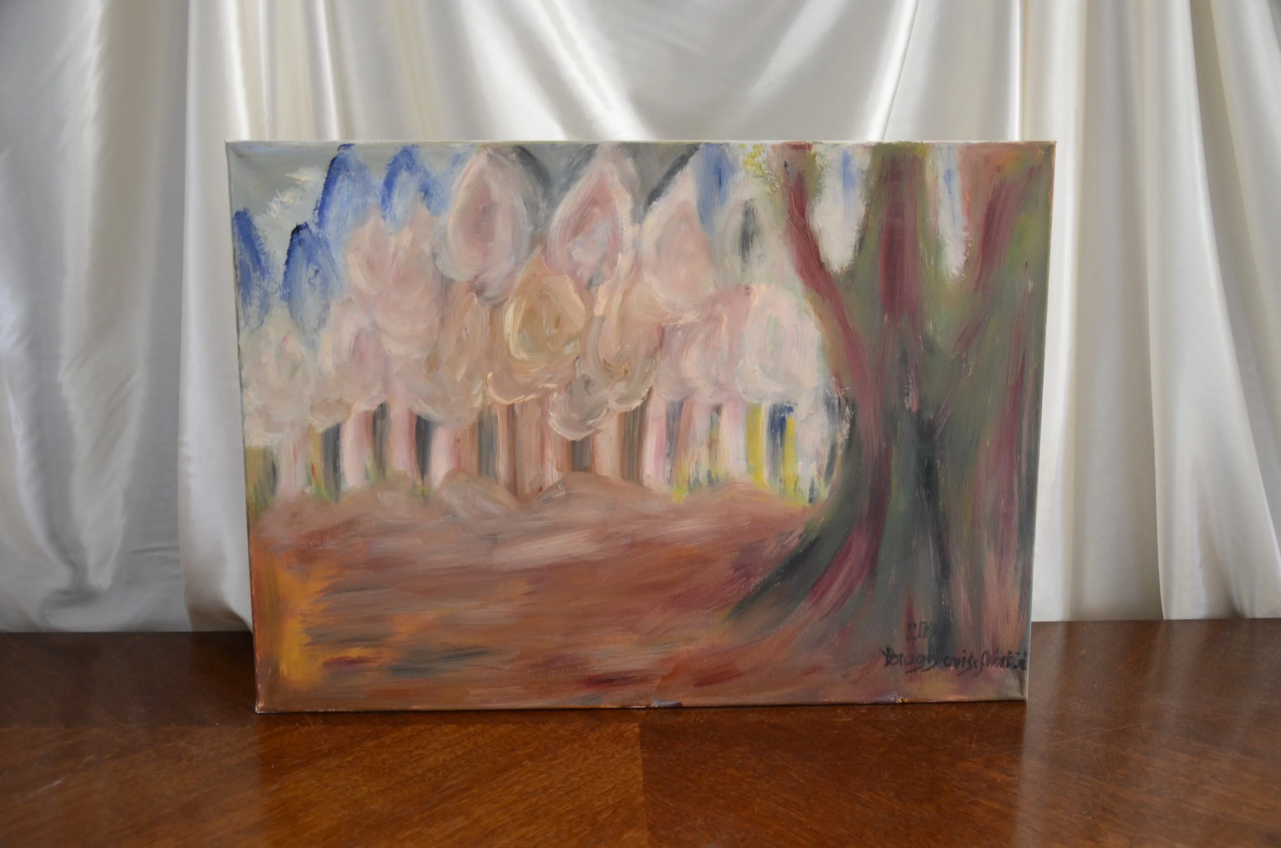 Tájkép II. | olaj farostlemezen | 2001