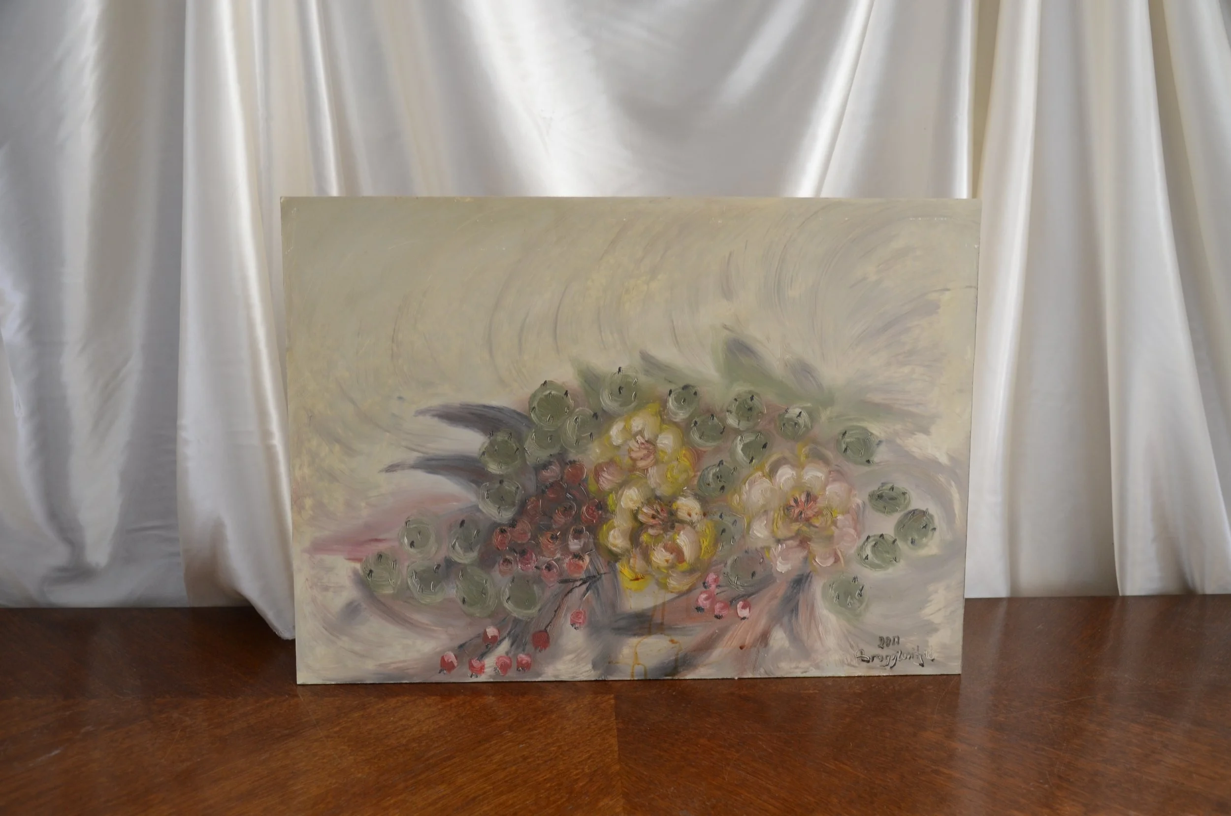 Virágkompozíció | olaj farostlemezen | 2013