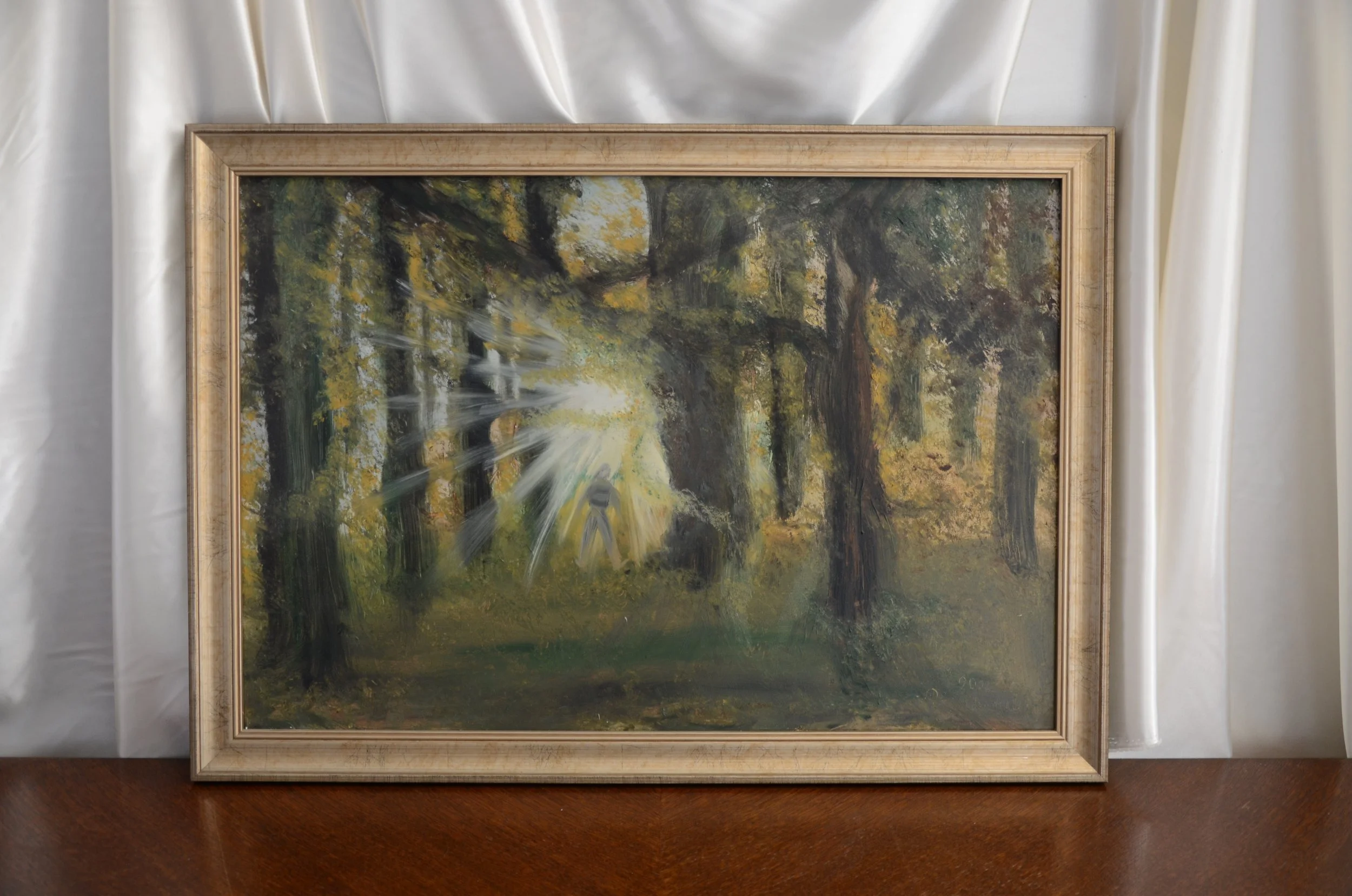 Erdőrészelt I. | 
olaj farostlemezen | 
2001