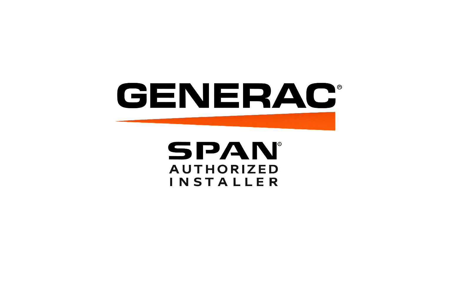 Circuit X Electric certified installer graphic featuring Generac and SPAN smart electrical panel and backup power solutions.
