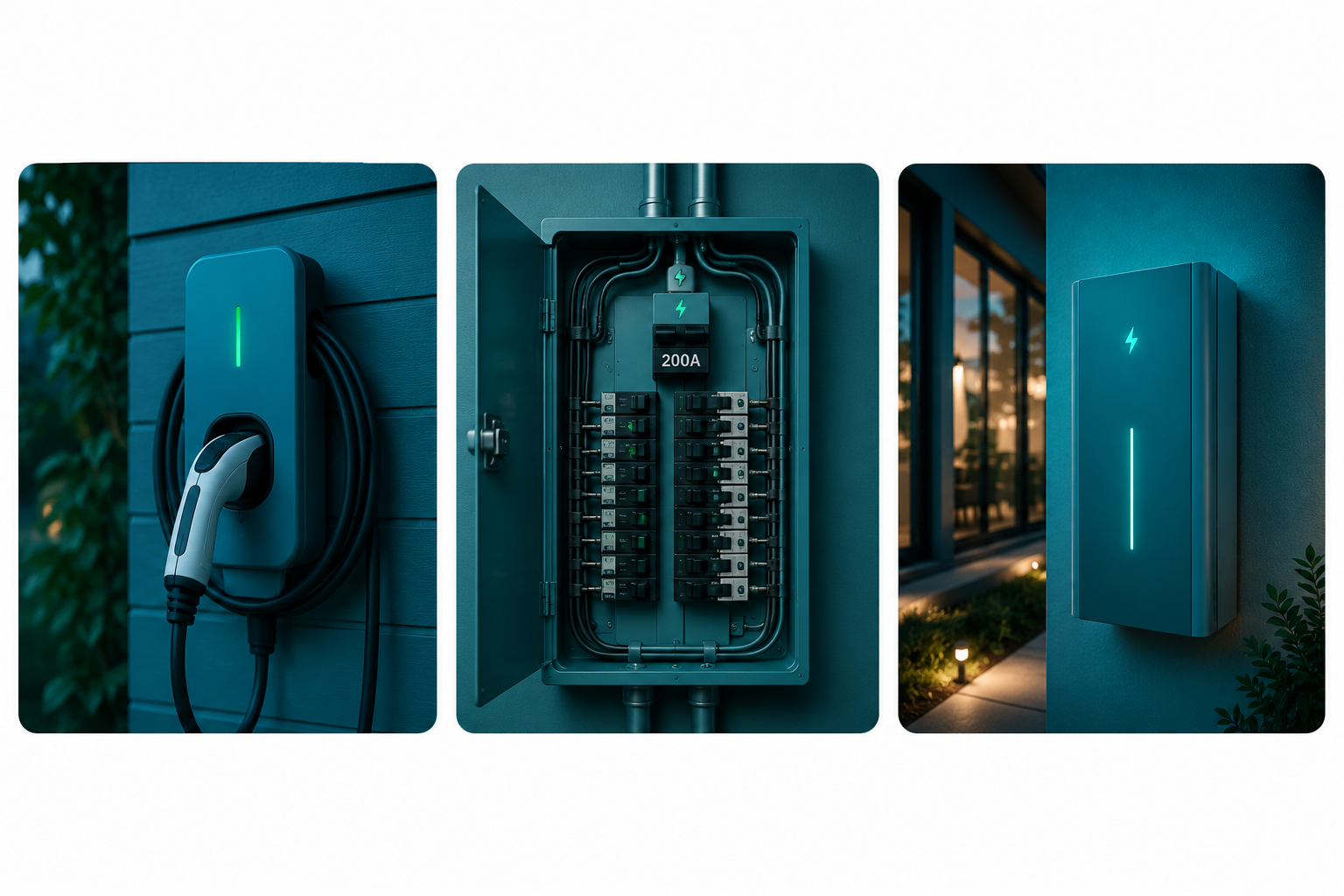 Residential EV charger installation and electrical panel upgrade services provided by Circuit X Electric in Joliet, Illinois.