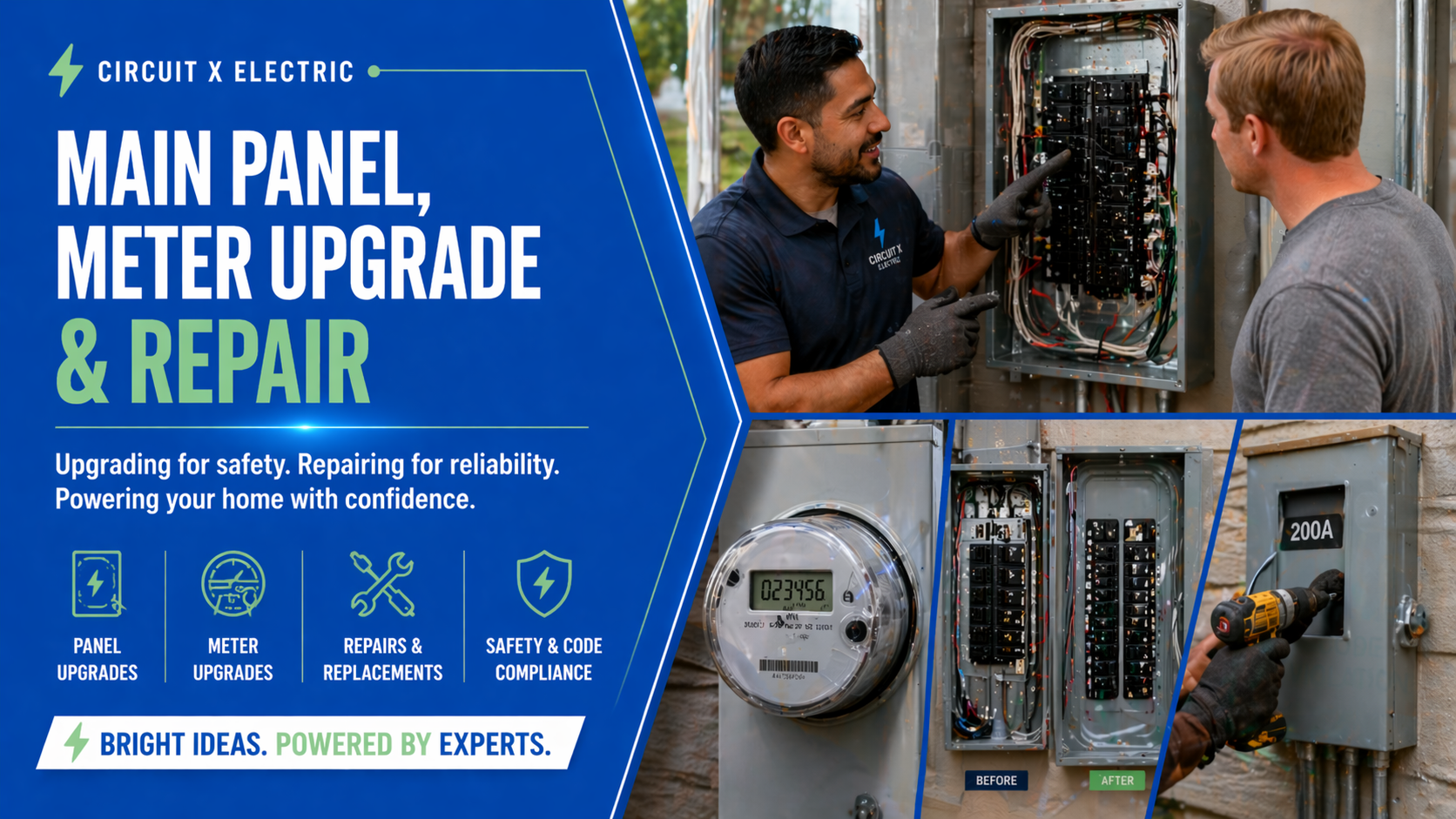 Main Panel & Meter Upgrades & Repair