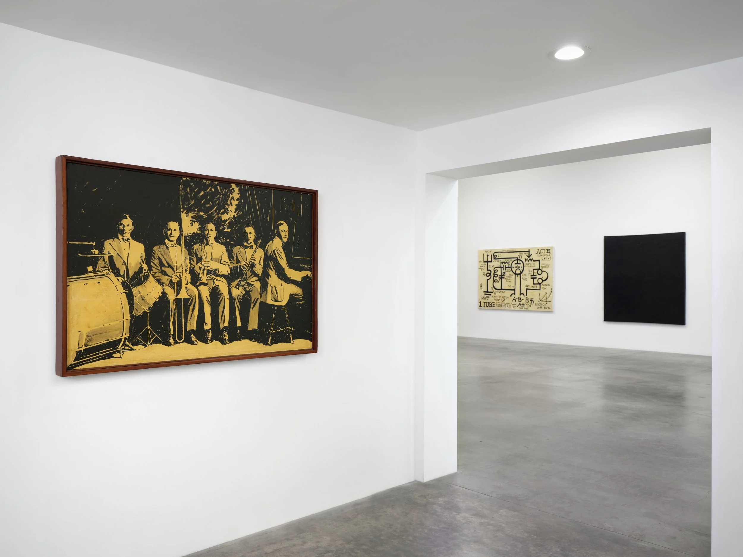  Wally Hedrick: SEX POLITICS RELIGION Installation view at The Box 2026  Photo: Paul Salveson 
