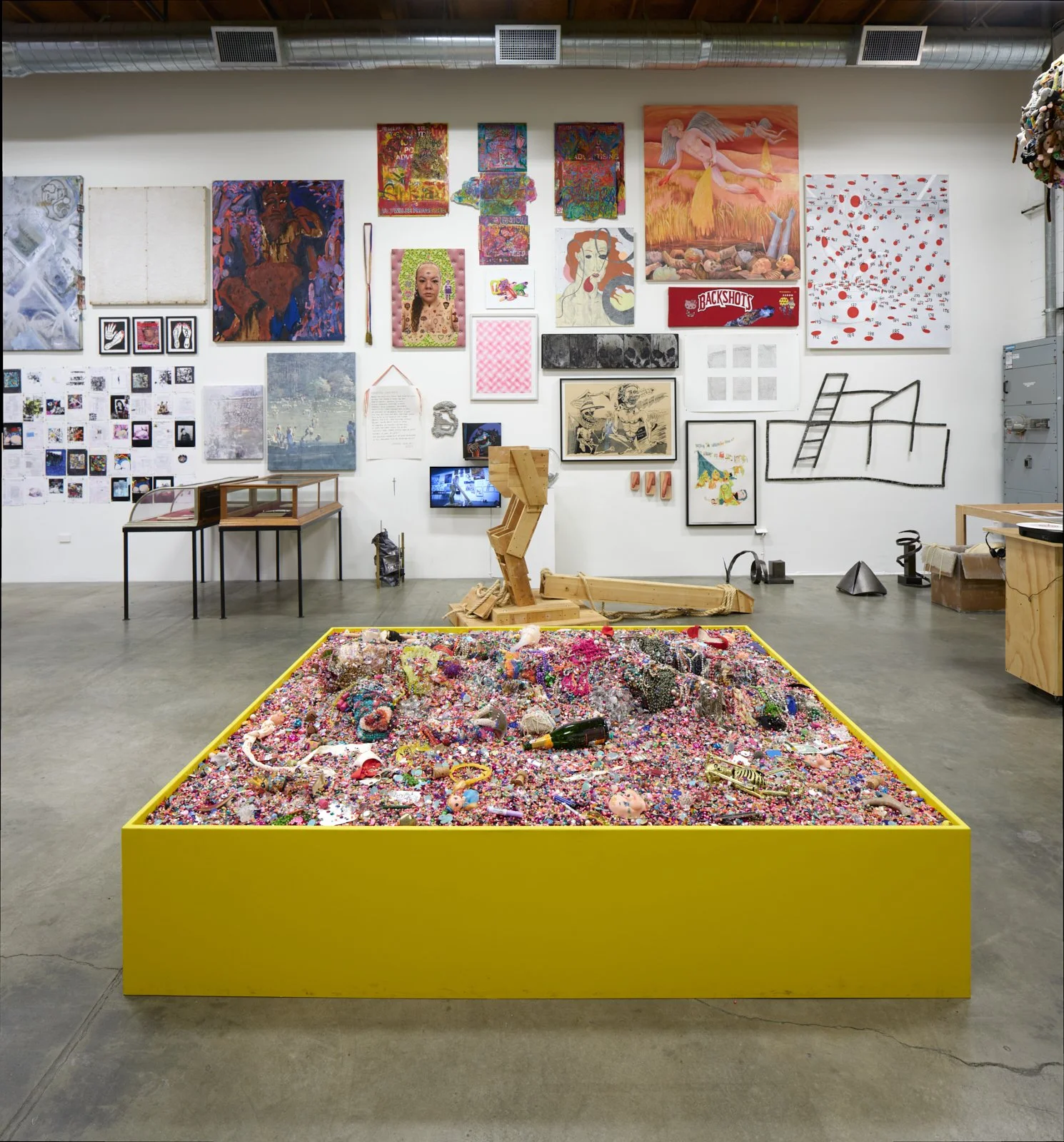  Installation view of  Phallus :: Fascinum :: Fascism , 2025. Courtesy of the artists and The Box LA. Photo: Fredrik Nilsen 