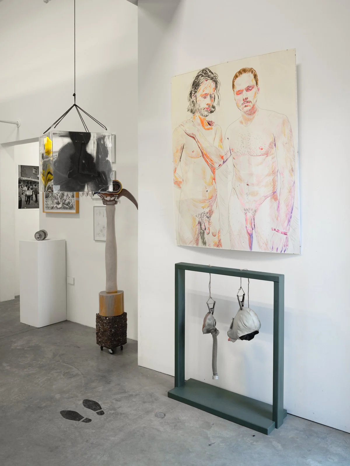  Installation view of  Phallus :: Fascinum :: Fascism , 2025. Courtesy of the artists and The Box LA. Photo: Fredrik Nilsen 