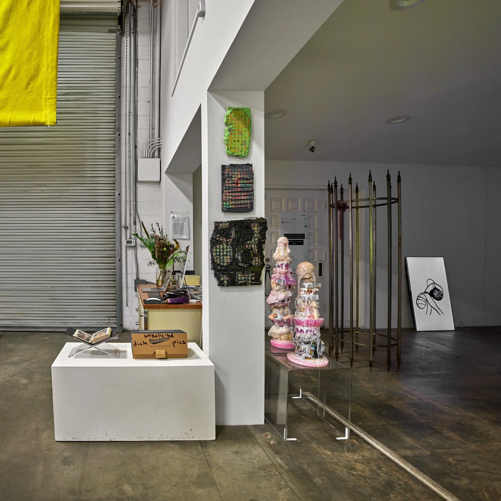  Installation view of  Phallus :: Fascinum :: Fascism , 2025. Courtesy of the artists and The Box LA. Photo: Fredrik Nilsen 