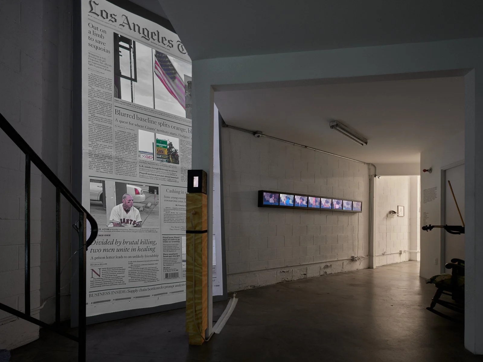  Installation view of  Phallus :: Fascinum :: Fascism , 2025. Courtesy of the artists and The Box LA. Photo: Fredrik Nilsen 