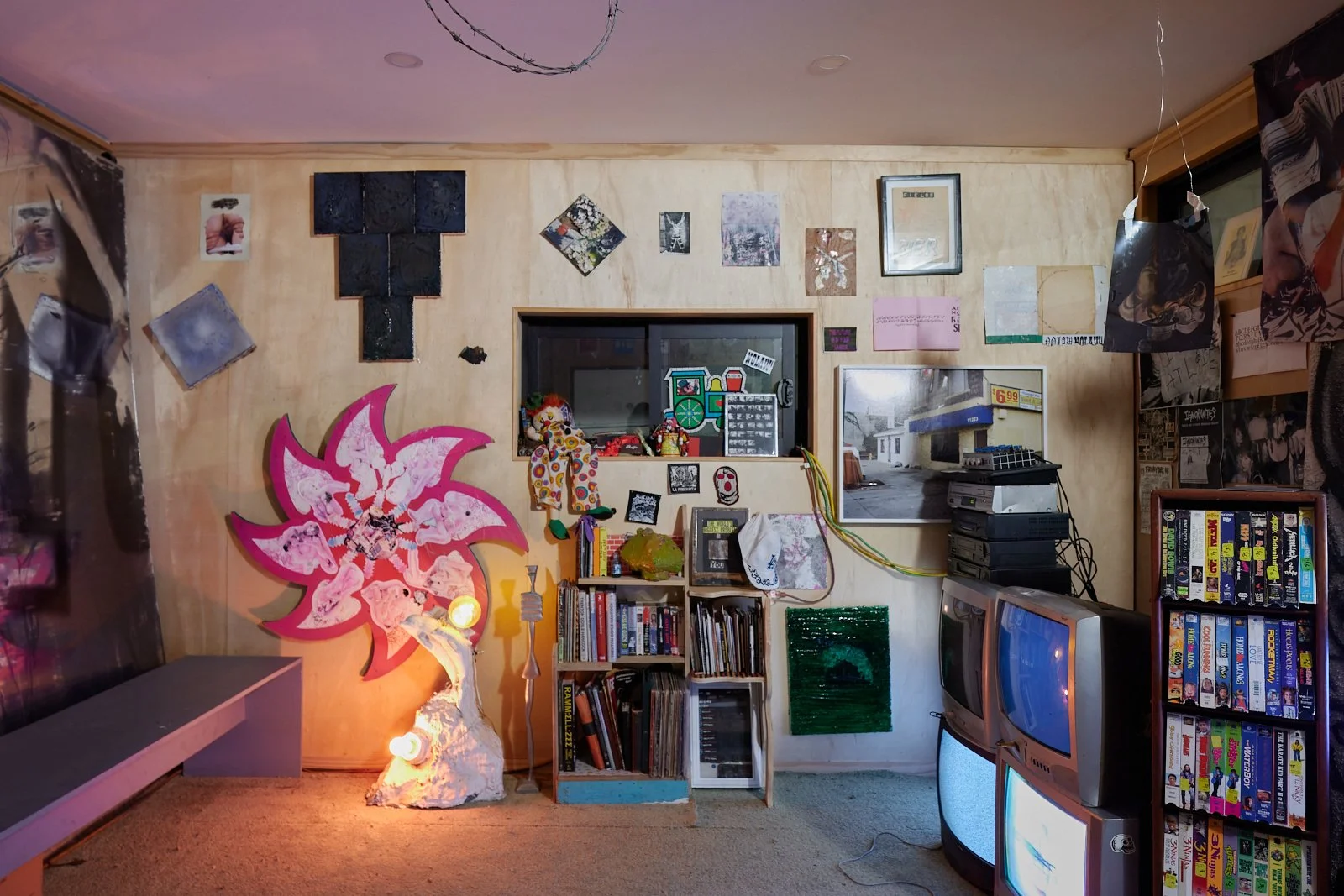  Installation view of  Phallus :: Fascinum :: Fascism , 2025. Courtesy of the artists and The Box LA. Photo: Fredrik Nilsen 