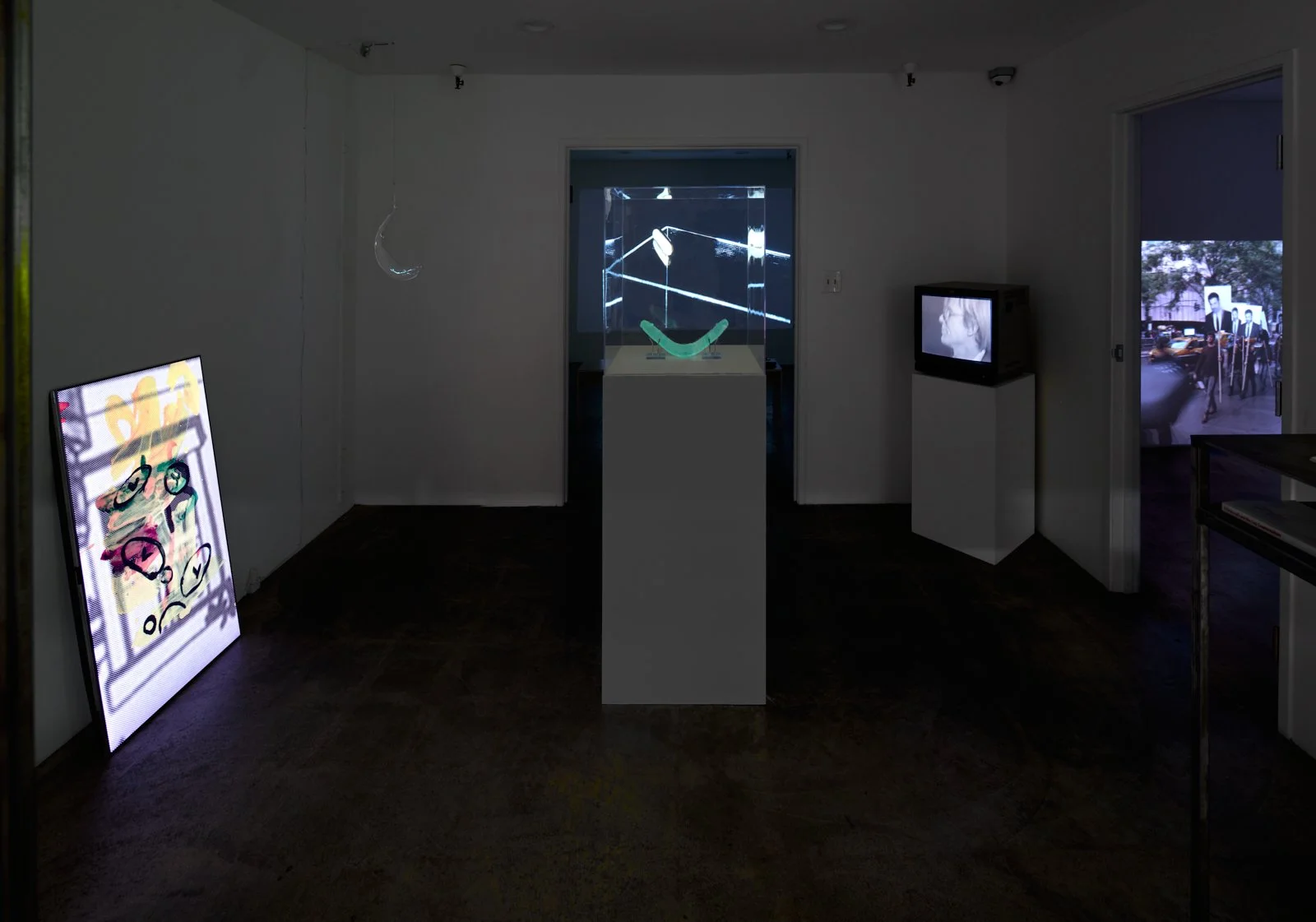  Installation view of  Phallus :: Fascinum :: Fascism , 2025. Courtesy of the artists and The Box LA. Photo: Fredrik Nilsen 
