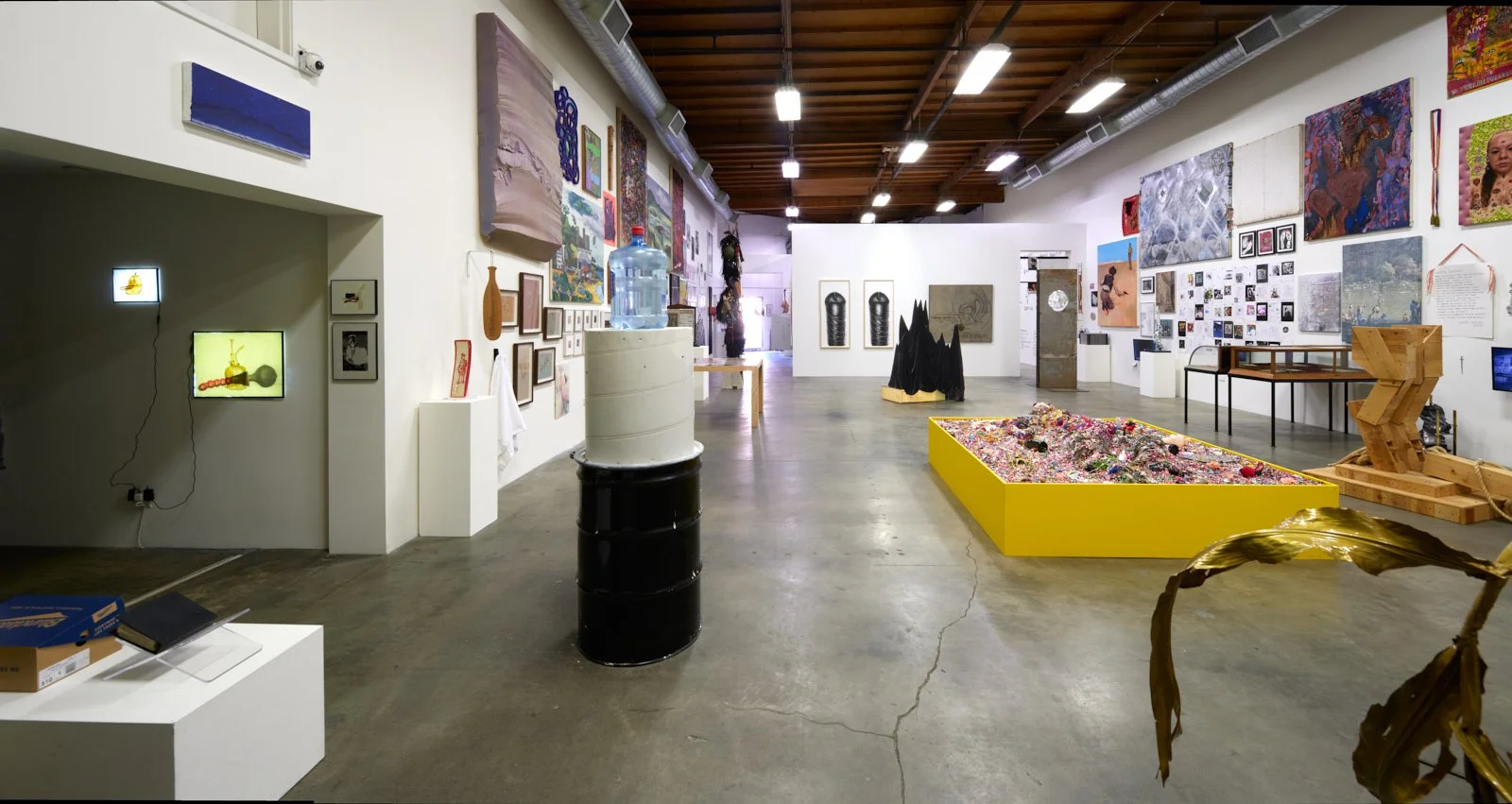  Installation view of  Phallus :: Fascinum :: Fascism , 2025. Courtesy of the artists and The Box LA. Photo: Fredrik Nilsen 
