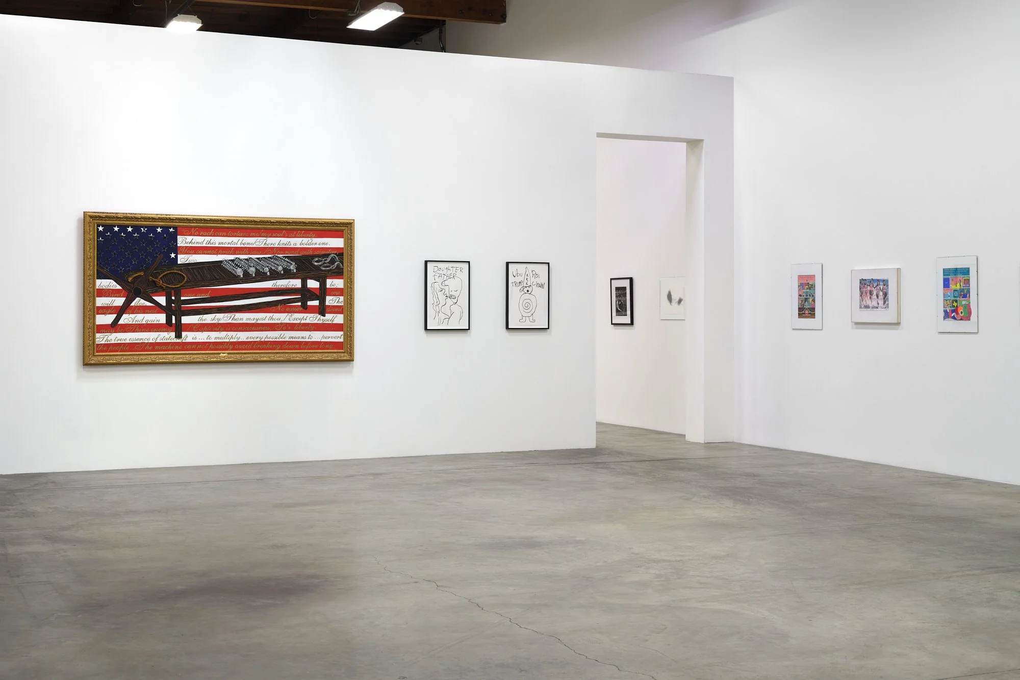  Installation view of “An America” Courtesy of the artists, Mitchell Algus Gallery, and The Box LA. Photo: Fredrik Nilsen 