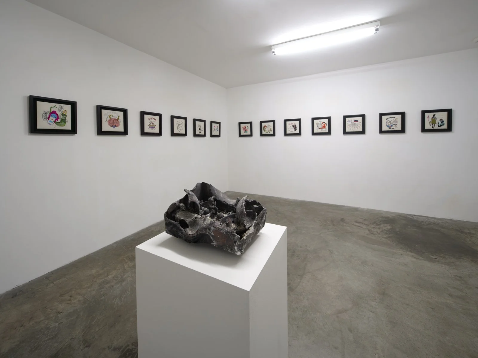  Installation view of Burn Me! at The Box, 2025 Courtesy of the artists and The Box LA. Photo: Fredrik Nilsen 
