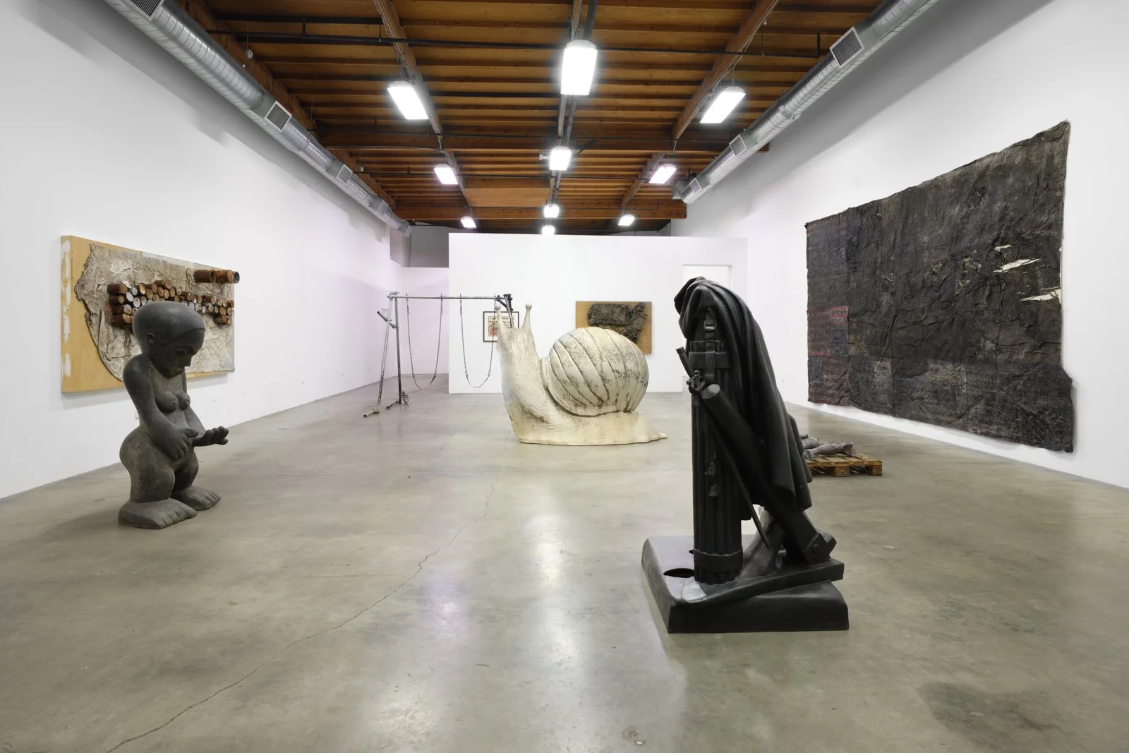  Installation view of Burn Me! at The Box, 2025 Courtesy of the artists and The Box LA. Photo: Fredrik Nilsen 