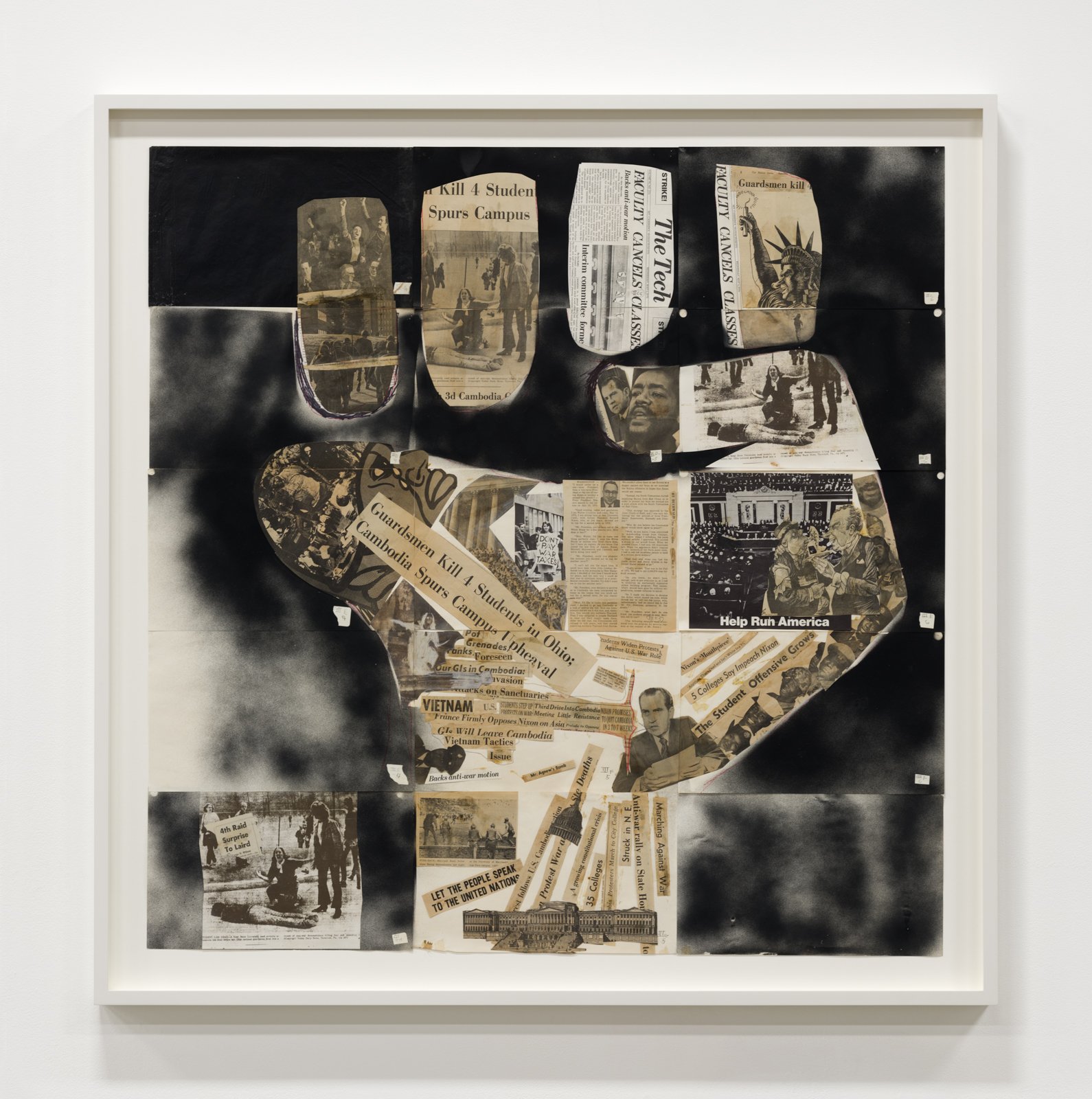  Stan VanDerBeek  Panels for the Walls of the World (Raised Fist),  1970  Photo: Fredrik Nilsen 