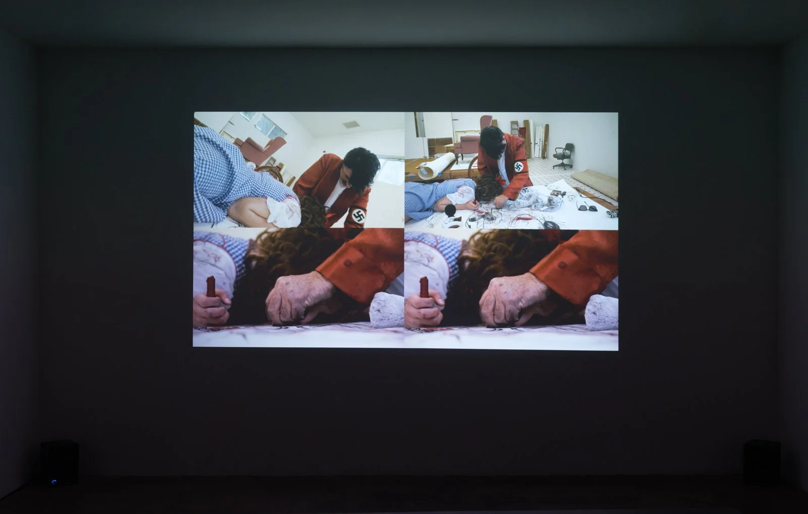  Paul McCarthy   A&amp;E, EVA ADOLF, TABLE DRAWING, Santa Anita session , 2020-2021  Photo: Fredrik Nilsen 