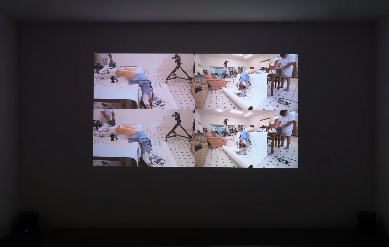  Paul McCarthy   A&amp;E, EVA ADOLF, TABLE DRAWING, Santa Anita session , 2020-2021  Photo: Fredrik Nilsen 