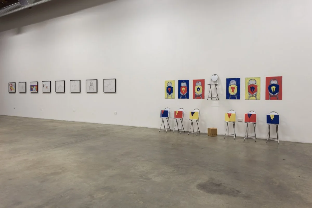   The Painting Sheds &amp; Paris  Installation View The Box, 2015  Photo: Fredrik Nilsen 