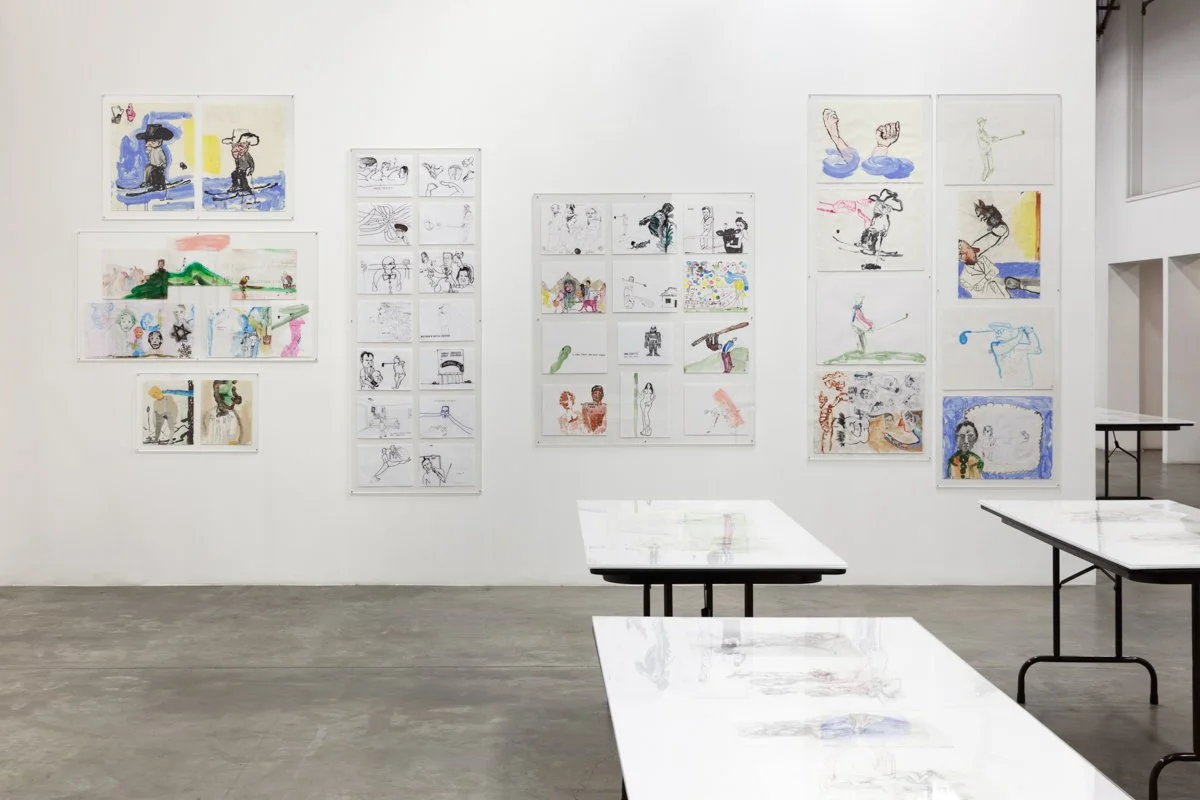   Men in LA: Three Generations of Drawings  Installation View The Box, 2014  Photo: Fredrik Nilsen 