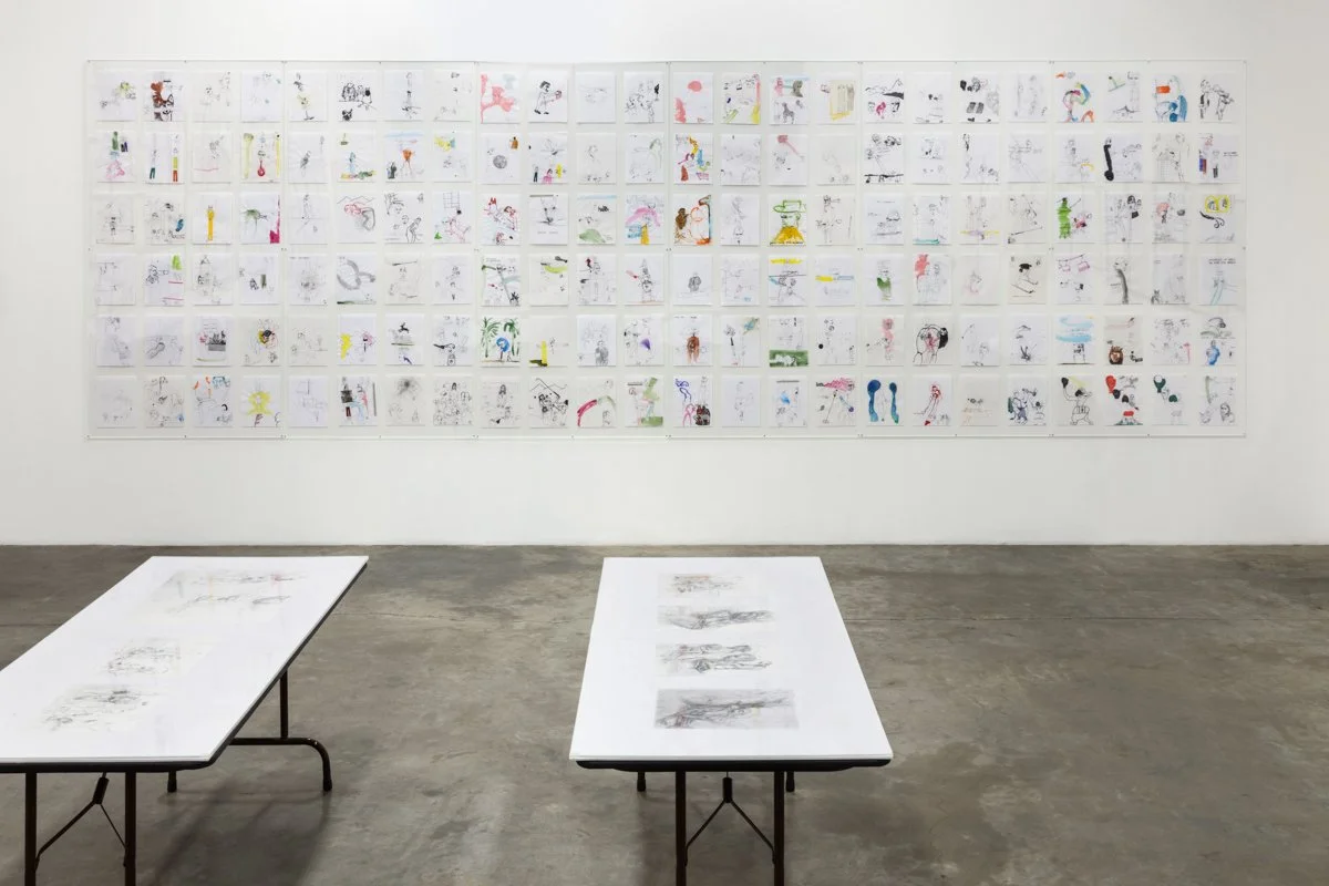   Men in LA: Three Generations of Drawings  Installation View The Box, 2014  Photo: Fredrik Nilsen 