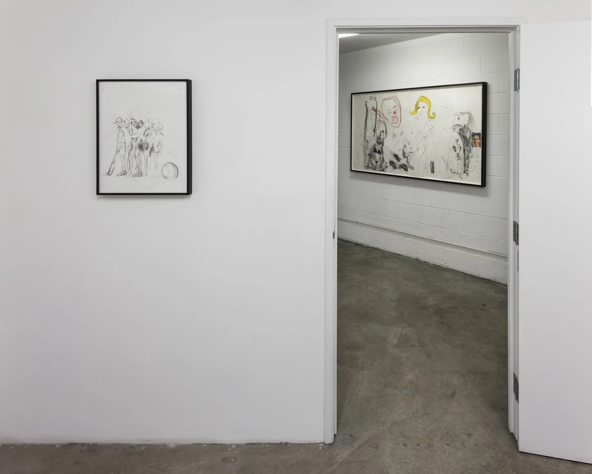   Men in LA: Three Generations of Drawings  Installation View The Box, 2014  Photo: Fredrik Nilsen 
