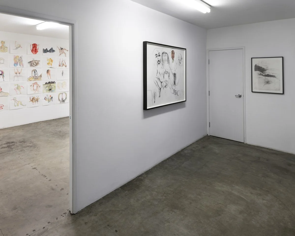   Men in LA: Three Generations of Drawings  Installation View The Box, 2014  Photo: Fredrik Nilsen 