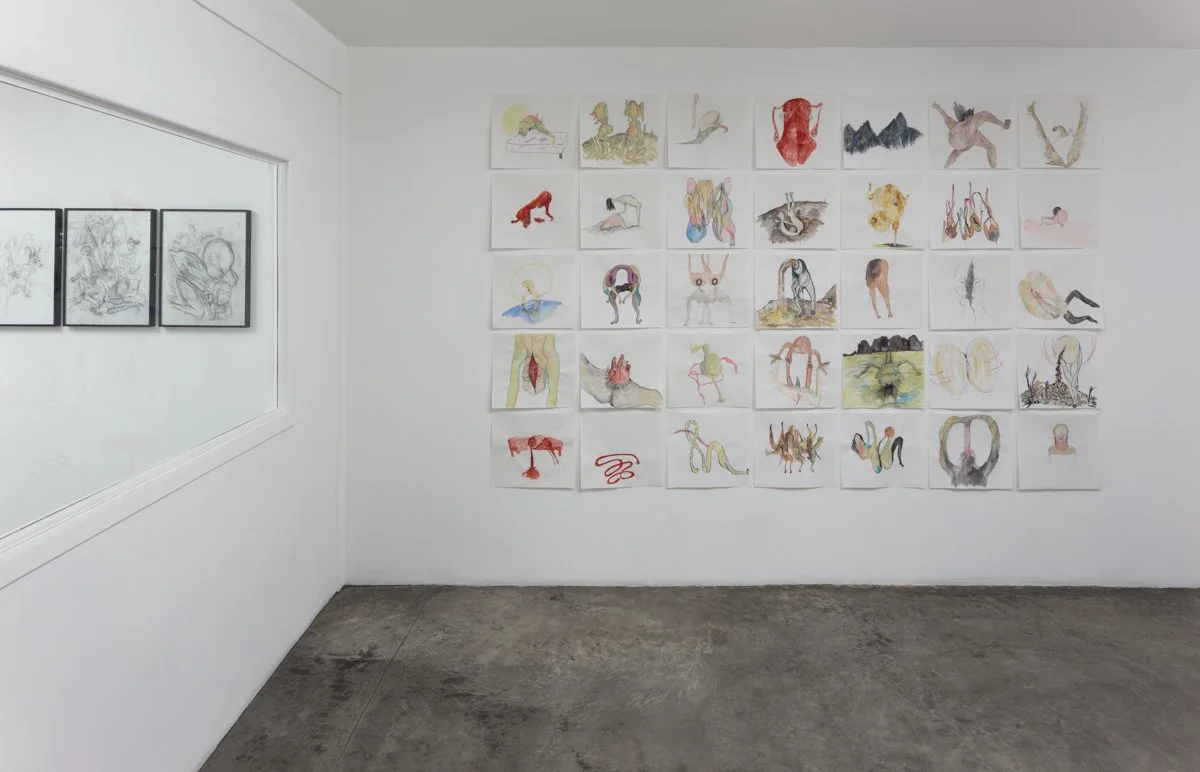   Men in LA: Three Generations of Drawings  Installation View The Box, 2014  Photo: Fredrik Nilsen 