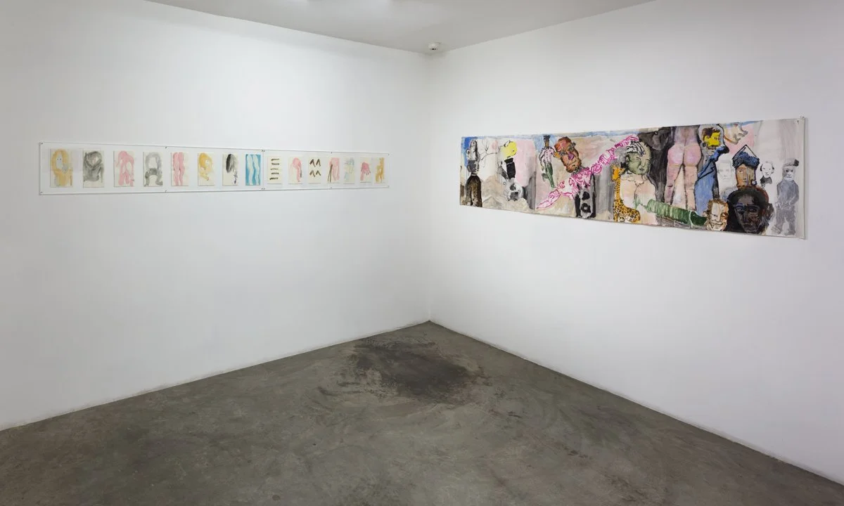   Men in LA: Three Generations of Drawings  Installation View The Box, 2014  Photo: Fredrik Nilsen 