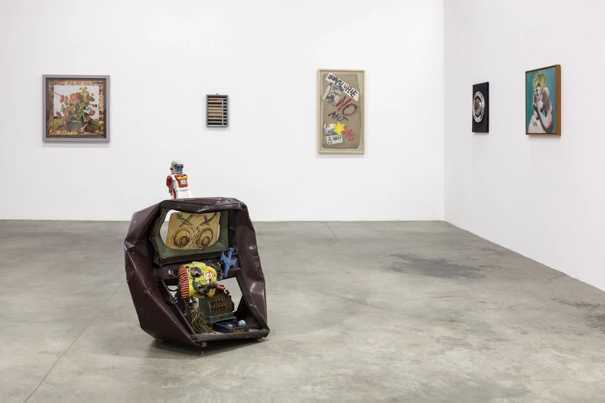   The Three Prophets: Stanley Fisher, Sam Goodman, Boris Lurie  Installation View The Box, 2013  Photo by Fredrik Nilsen 
