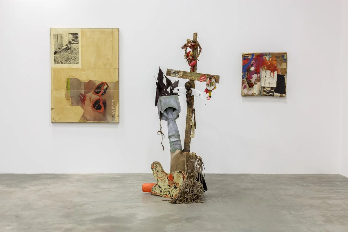   The Three Prophets: Stanley Fisher, Sam Goodman, Boris Lurie  Installation View The Box, 2013  Photo by Fredrik Nilsen 