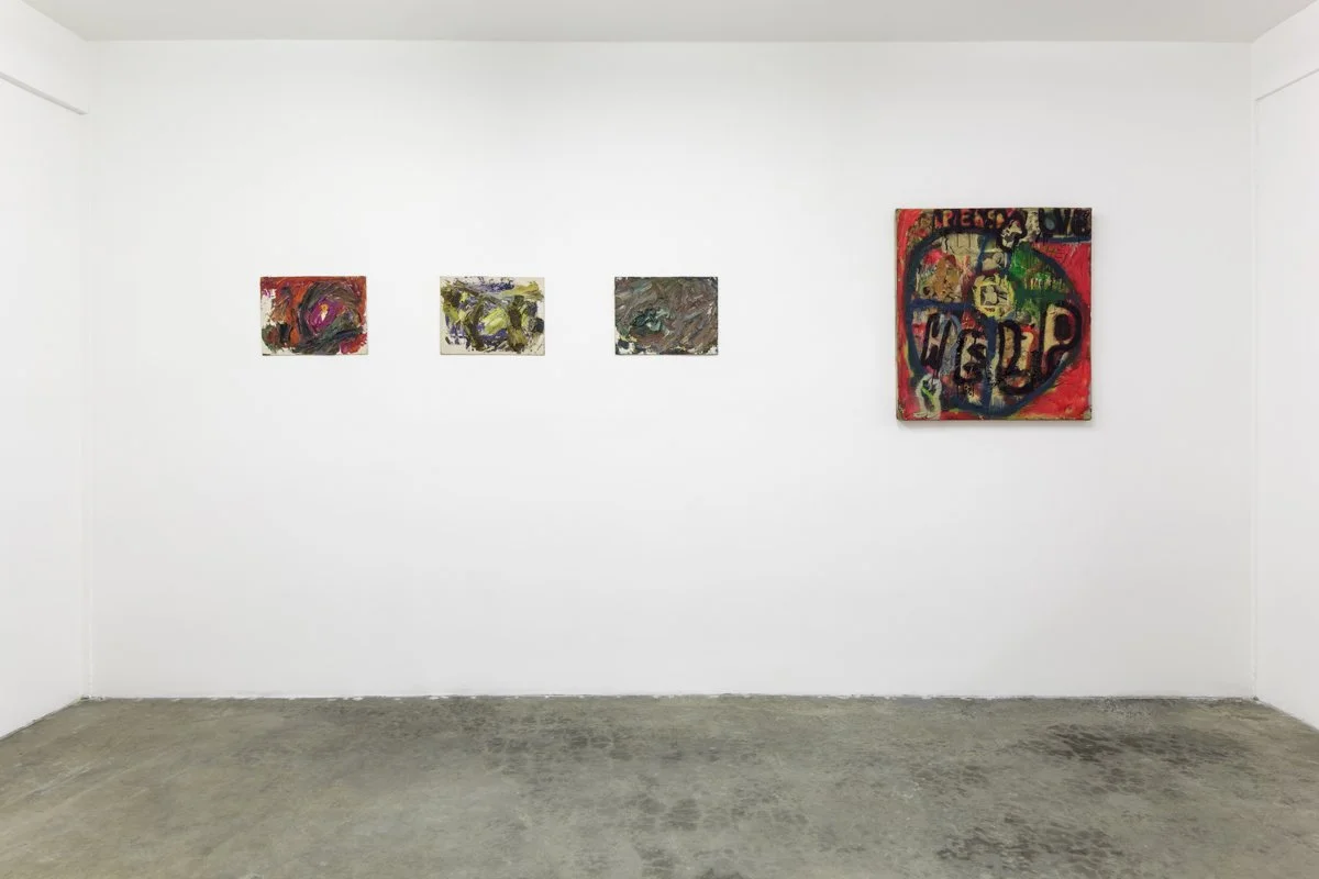   The Three Prophets: Stanley Fisher, Sam Goodman, Boris Lurie  Installation View The Box, 2013  Photo by Fredrik Nilsen 