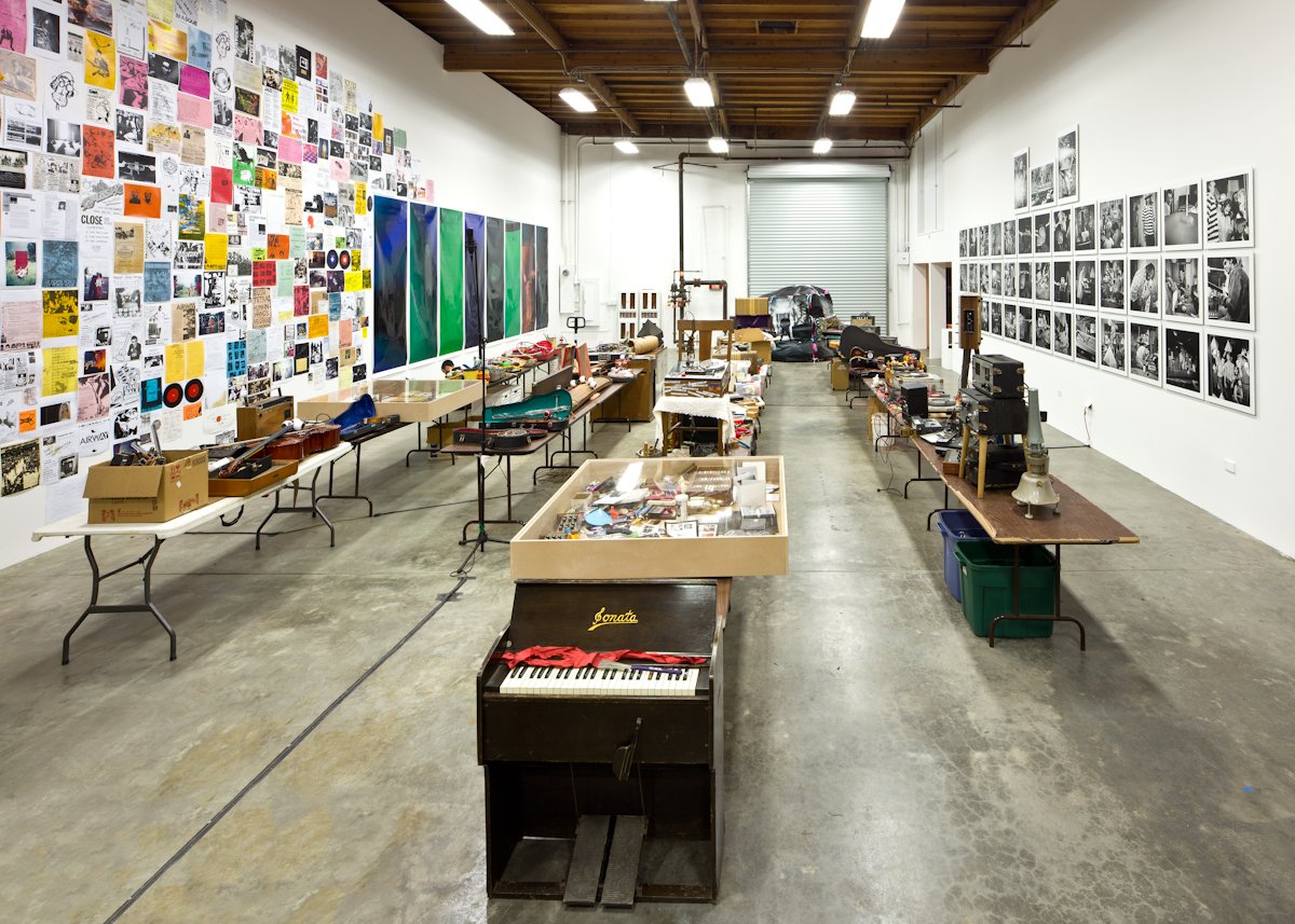  Los Angeles Free Music Society  1972-2012: Beneath the Valley of the Lowest Form of Music  Installation View The Box, 2012  Photo: Fredrik Nilsen 