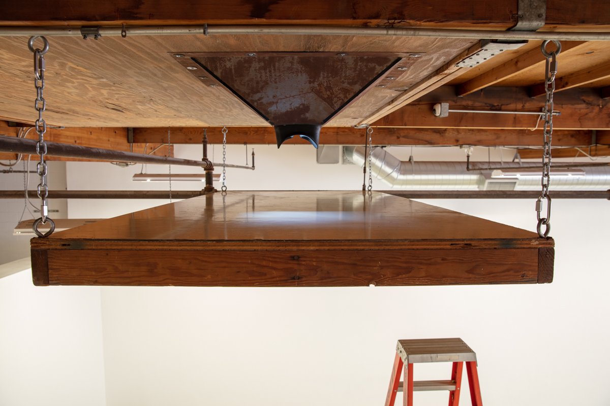  Chris Burden,  Being Photographed: Looking Out, Looking In , 1971.  Installation view at The Box LA 2018.  Photo: Fredrik Nilsen 