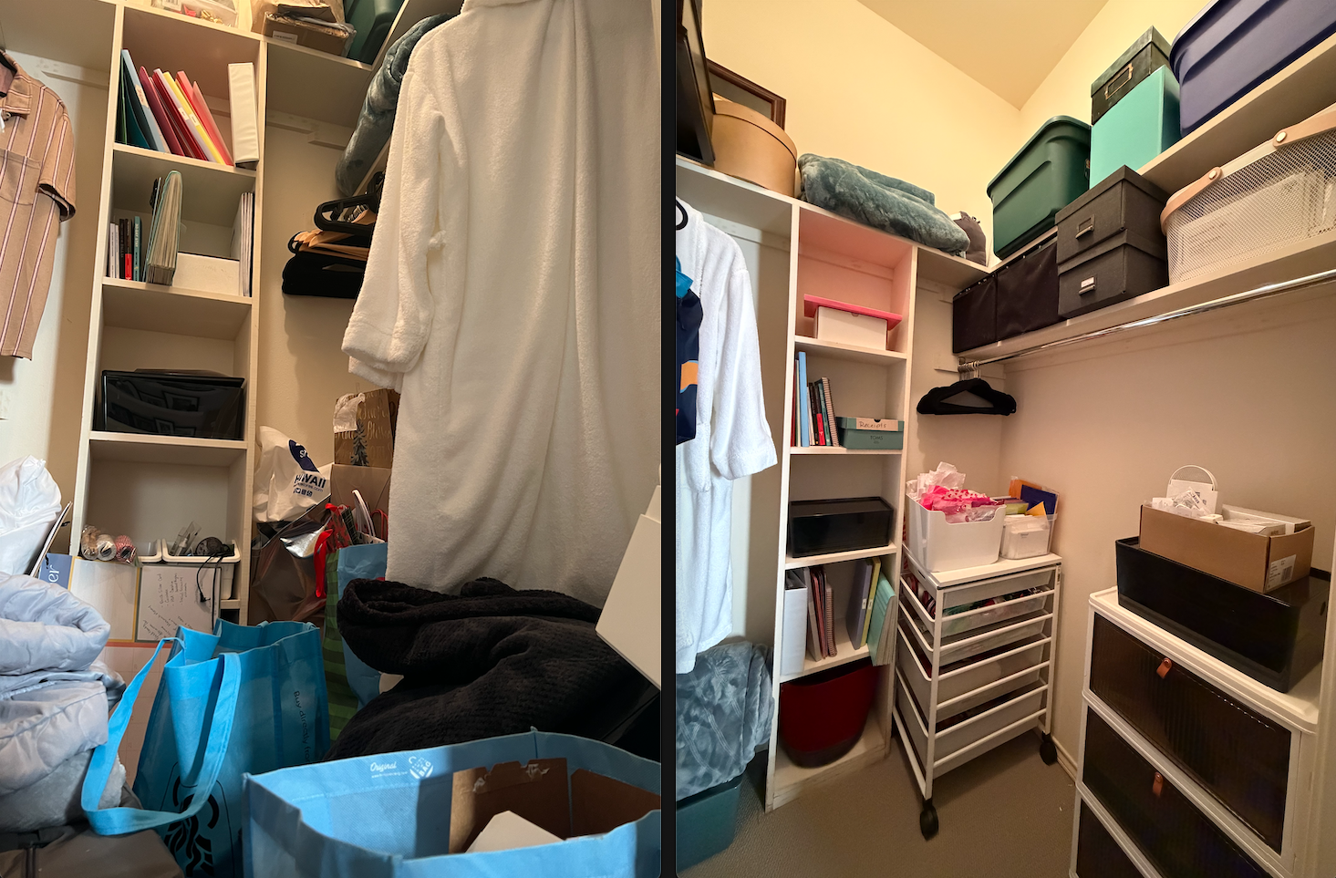 Guest Closet - Crafts, Memories, Wrapping Station