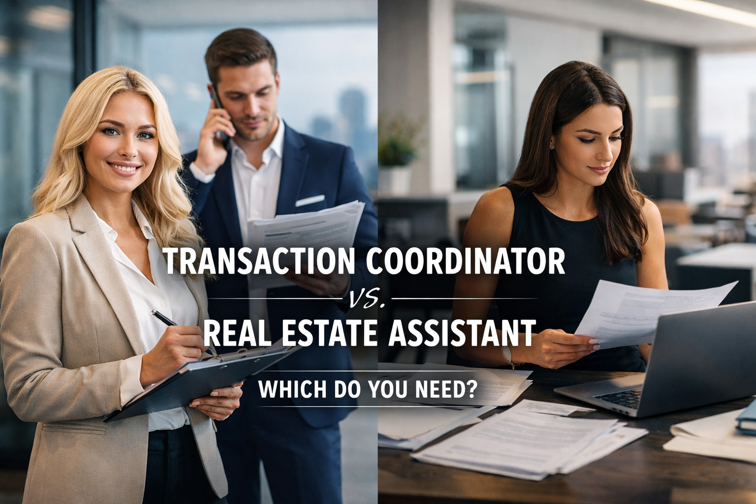 Transaction Coordinator vs. Real Estate Assistant: Which One Do You Need?