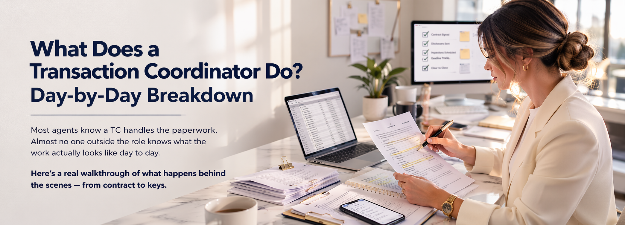 What Does a Transaction Coordinator Actually Do? A Day-by-Day Breakdown