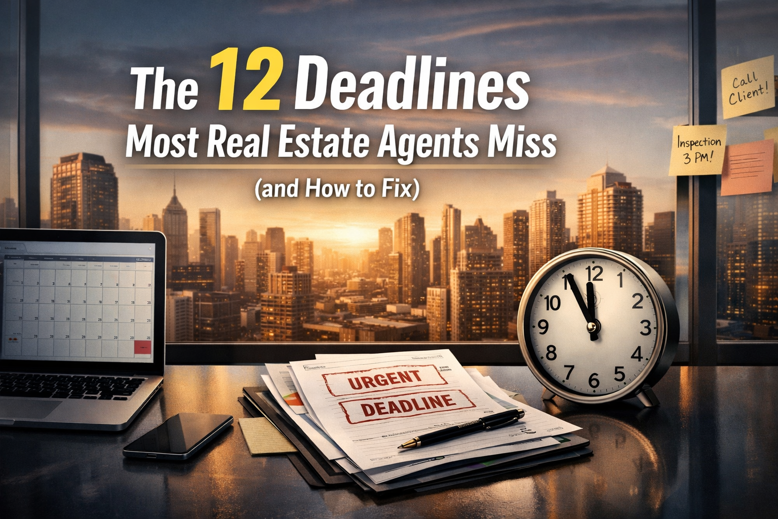 The 12 Deadlines Most Real Estate Agents Miss (and How to Never Miss Them Again)