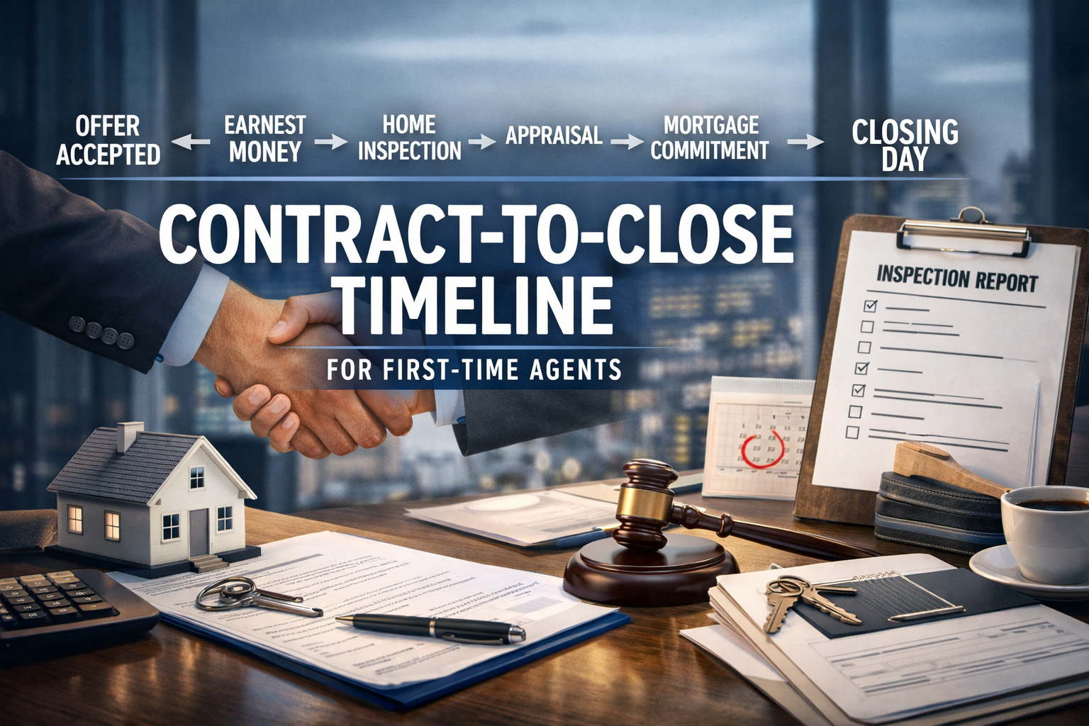 A Complete Contract-to-Close Timeline for First-Time Agents