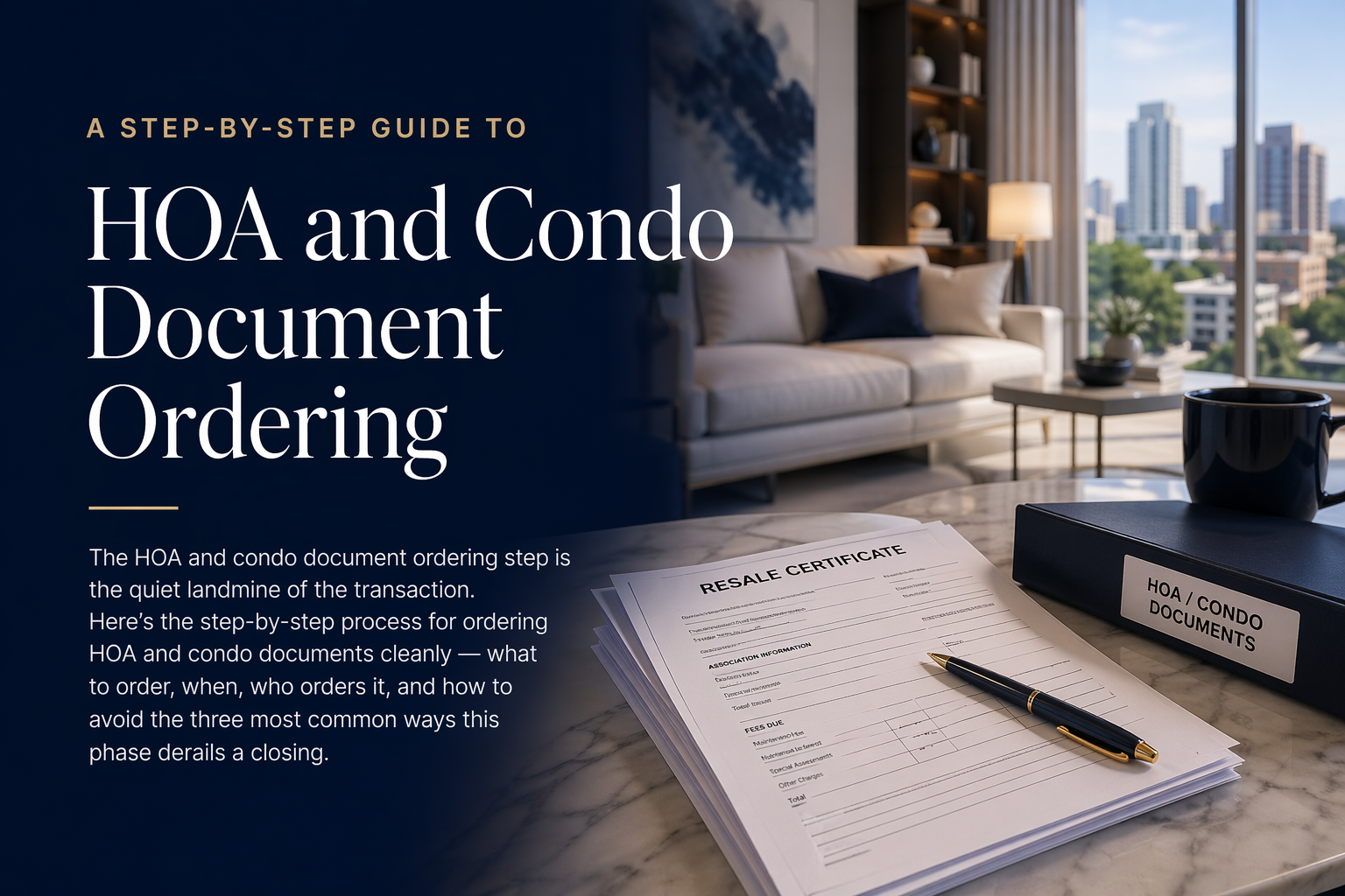 A Step-by-Step Guide to HOA and Condo Document Ordering