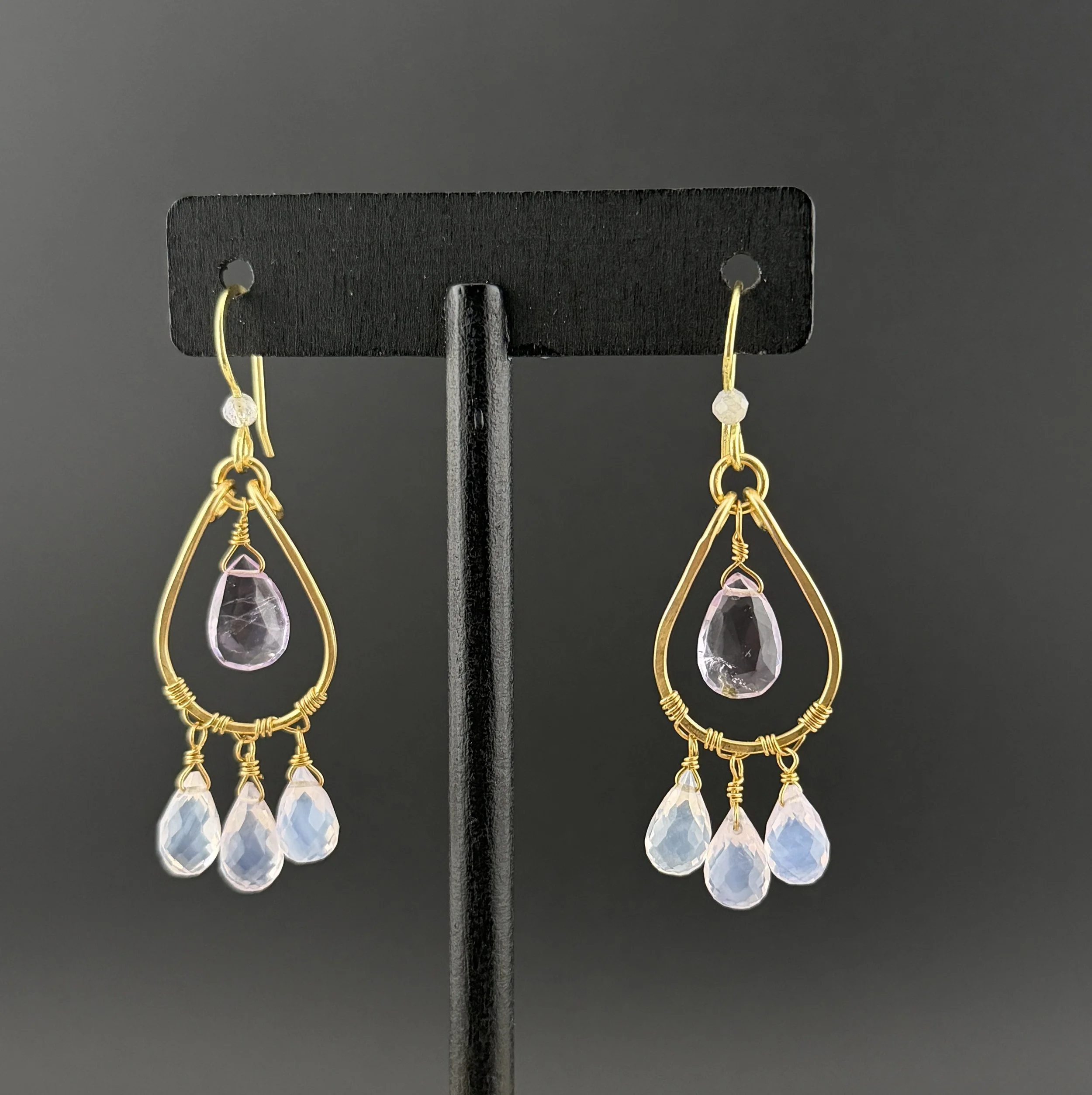 Amethyst Hoops