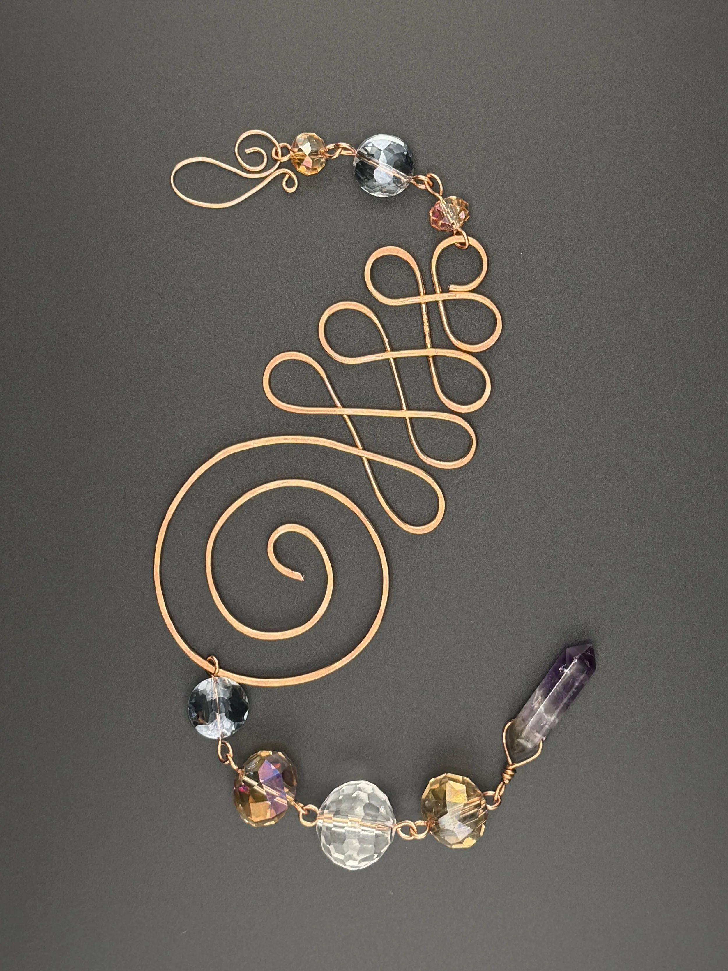Copper Swirl Suncatcher
