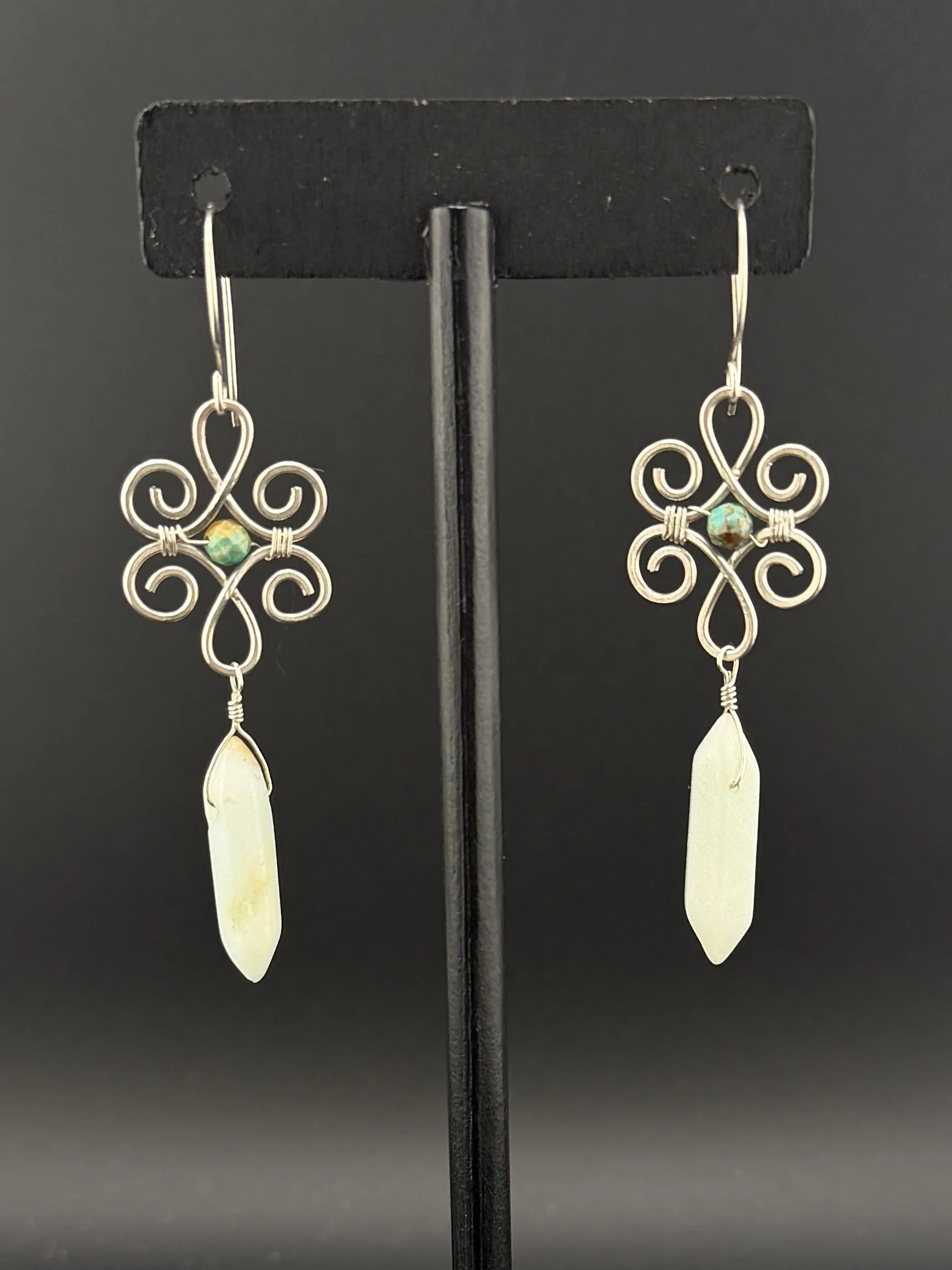 Silver Vine Earrings