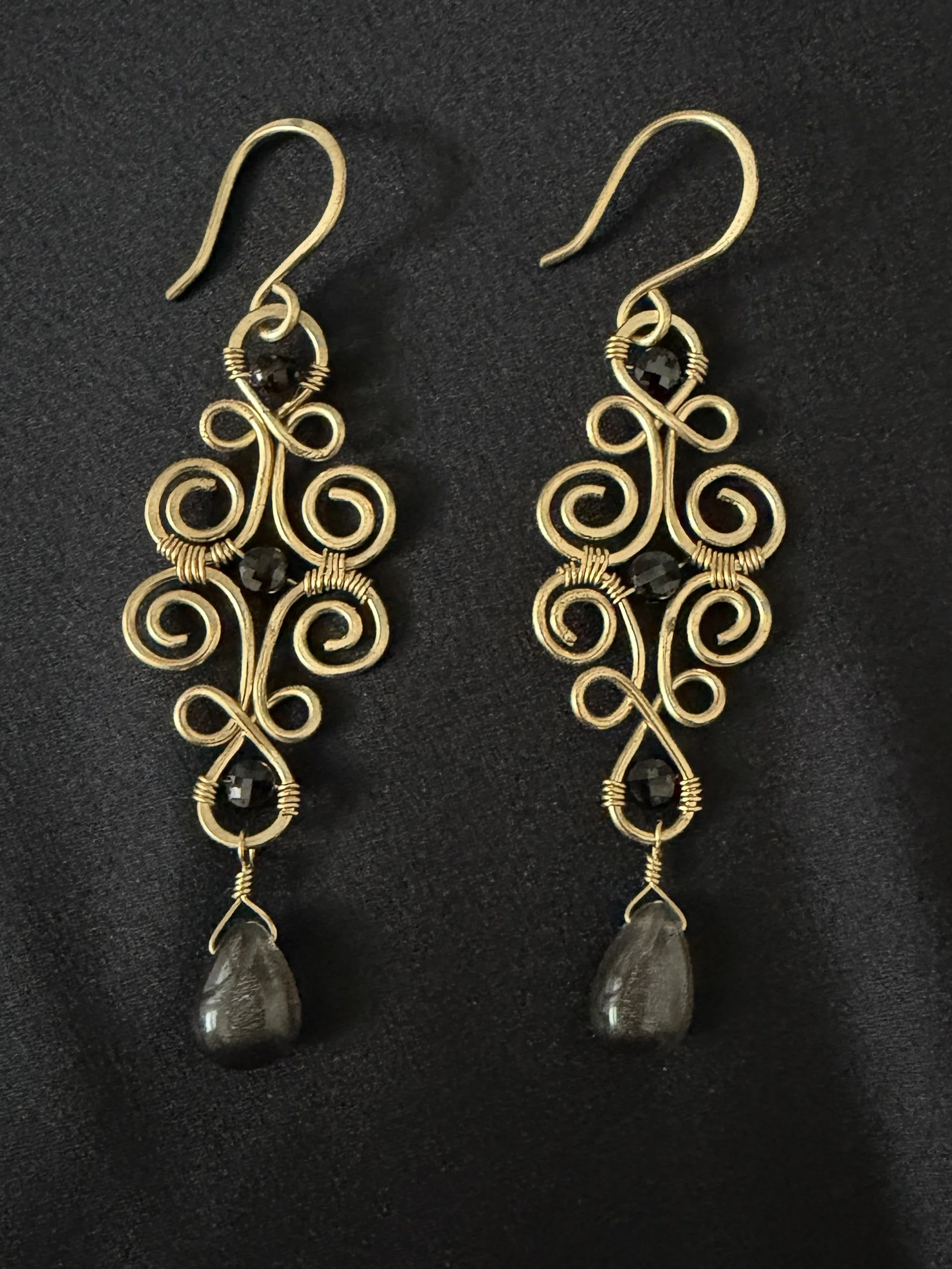 Midnight Filigree Earrings